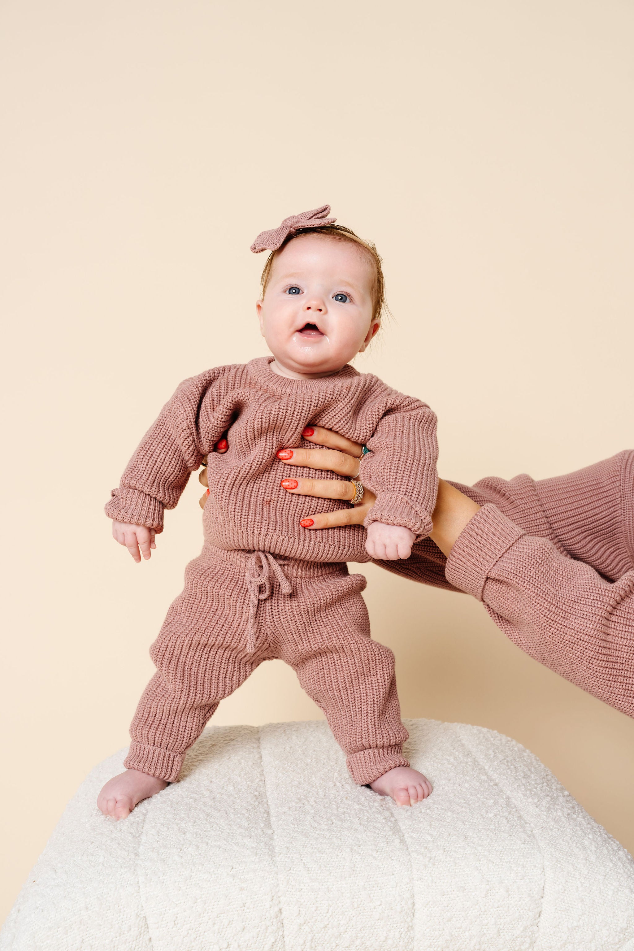 Knit Chunky Sweater - Mauve