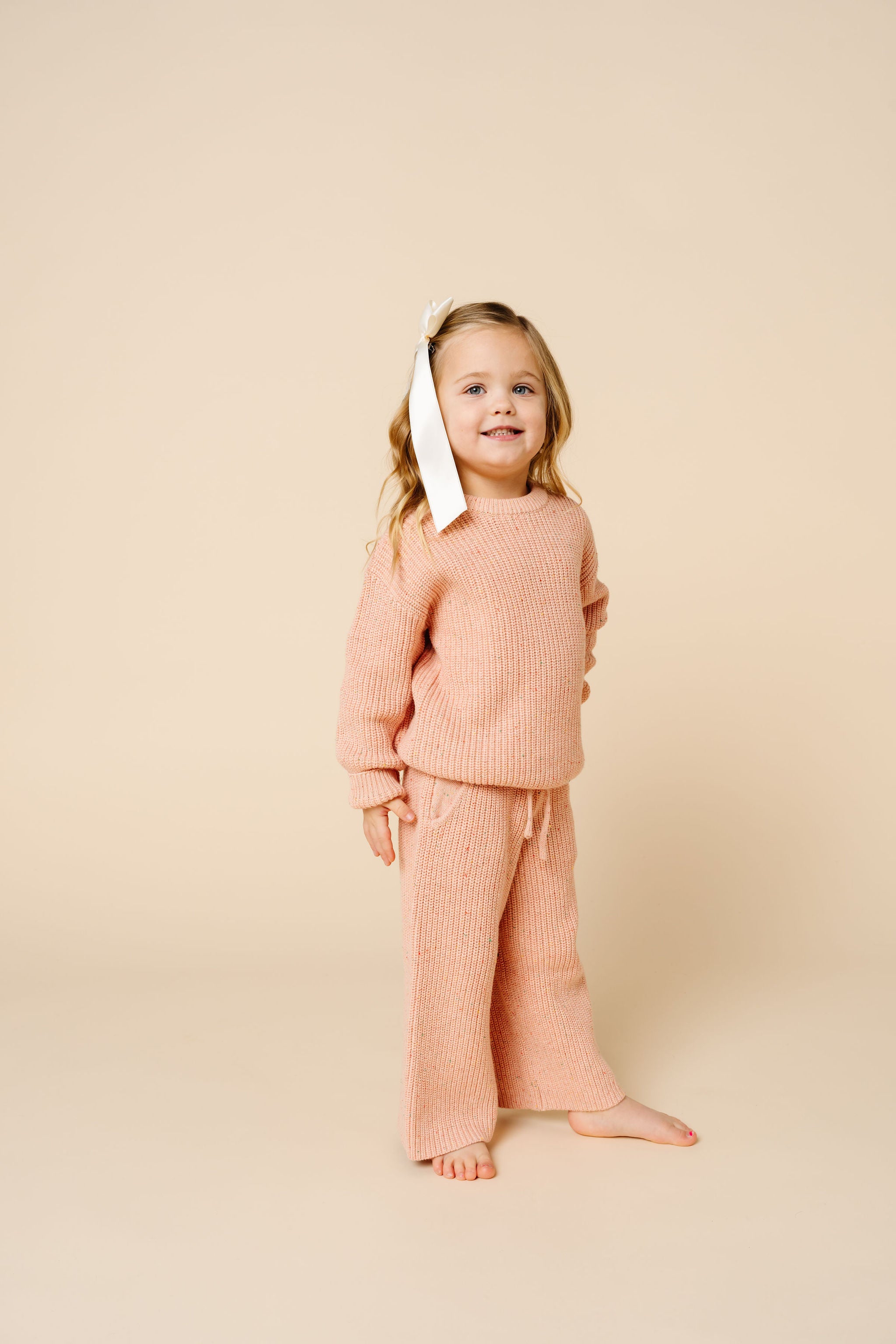 Knit Chunky Sweater - Petal Speckle