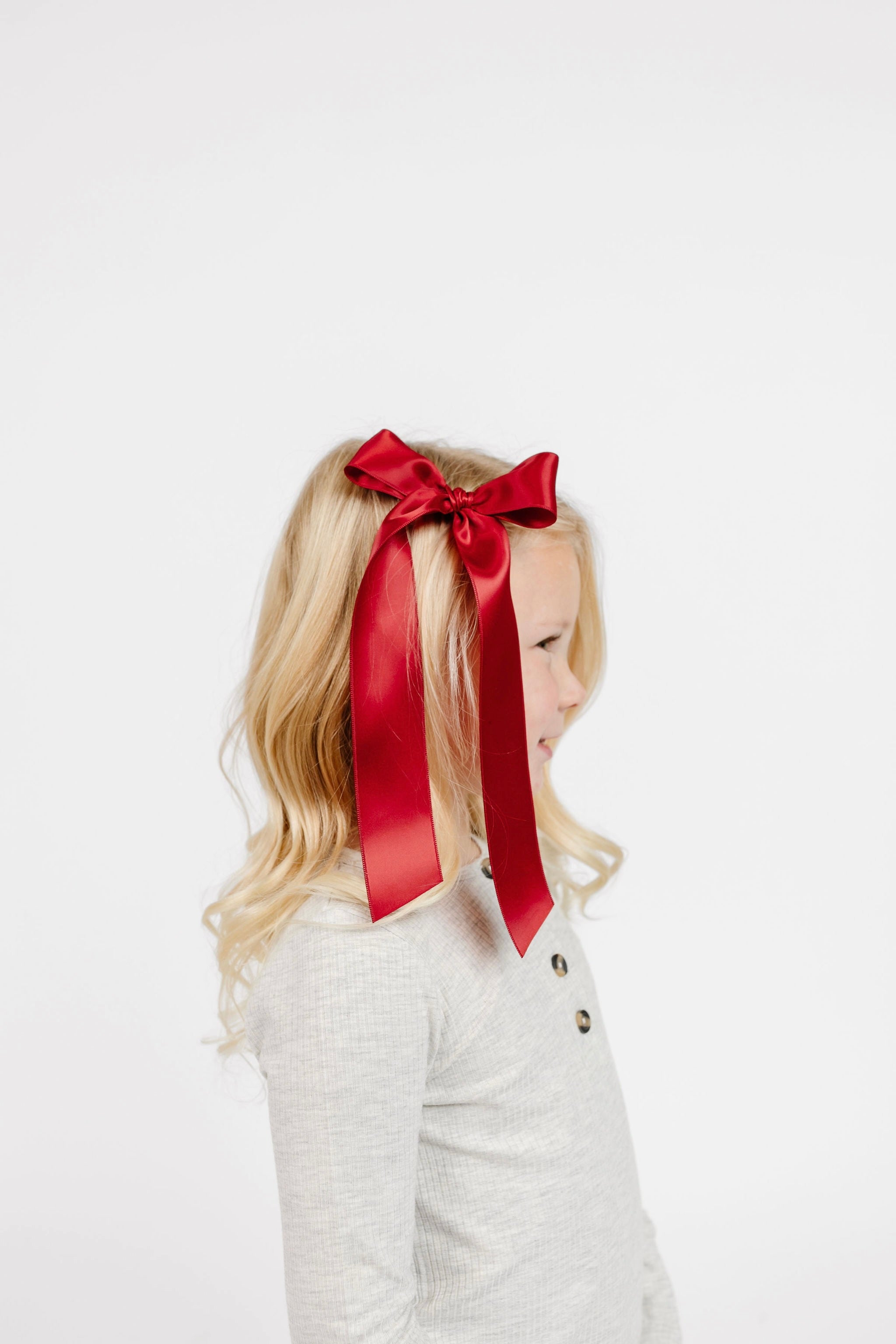 Satin Bow 3 Pack: Midnight Blue Sash Clips