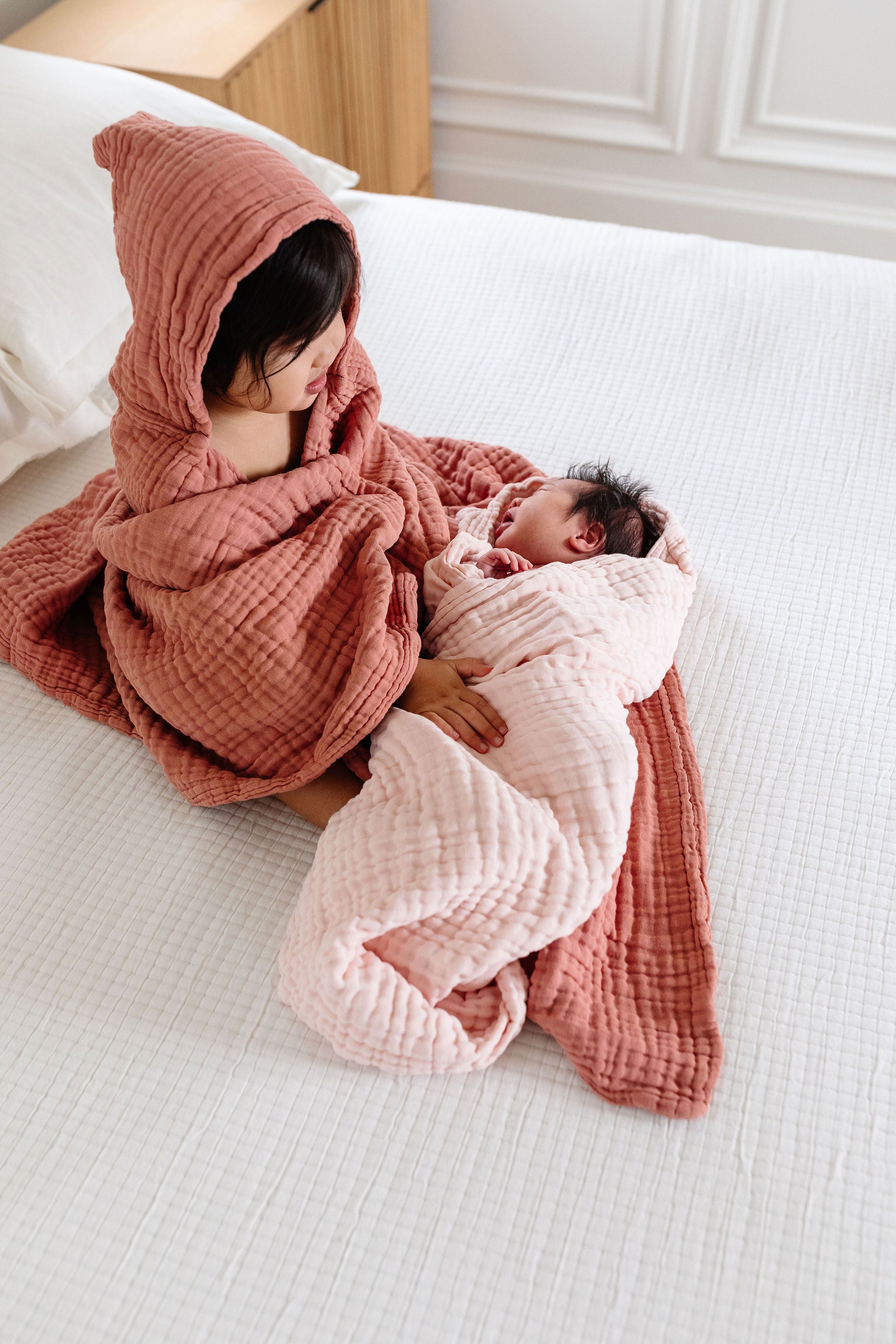 Bath - Baby/Toddler Hooded Towel - Blush