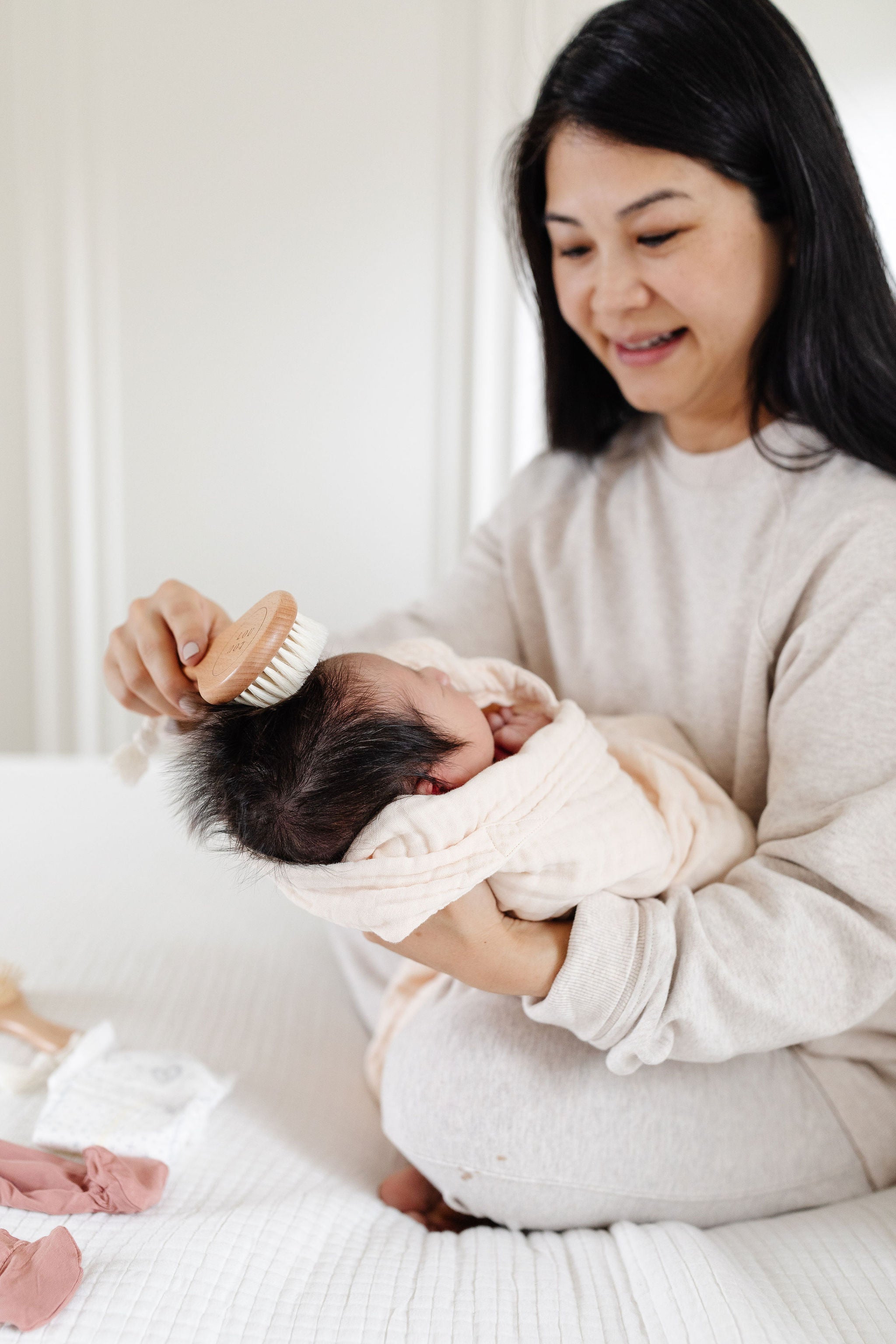 Bath - Baby/Toddler Hooded Towel - Cream