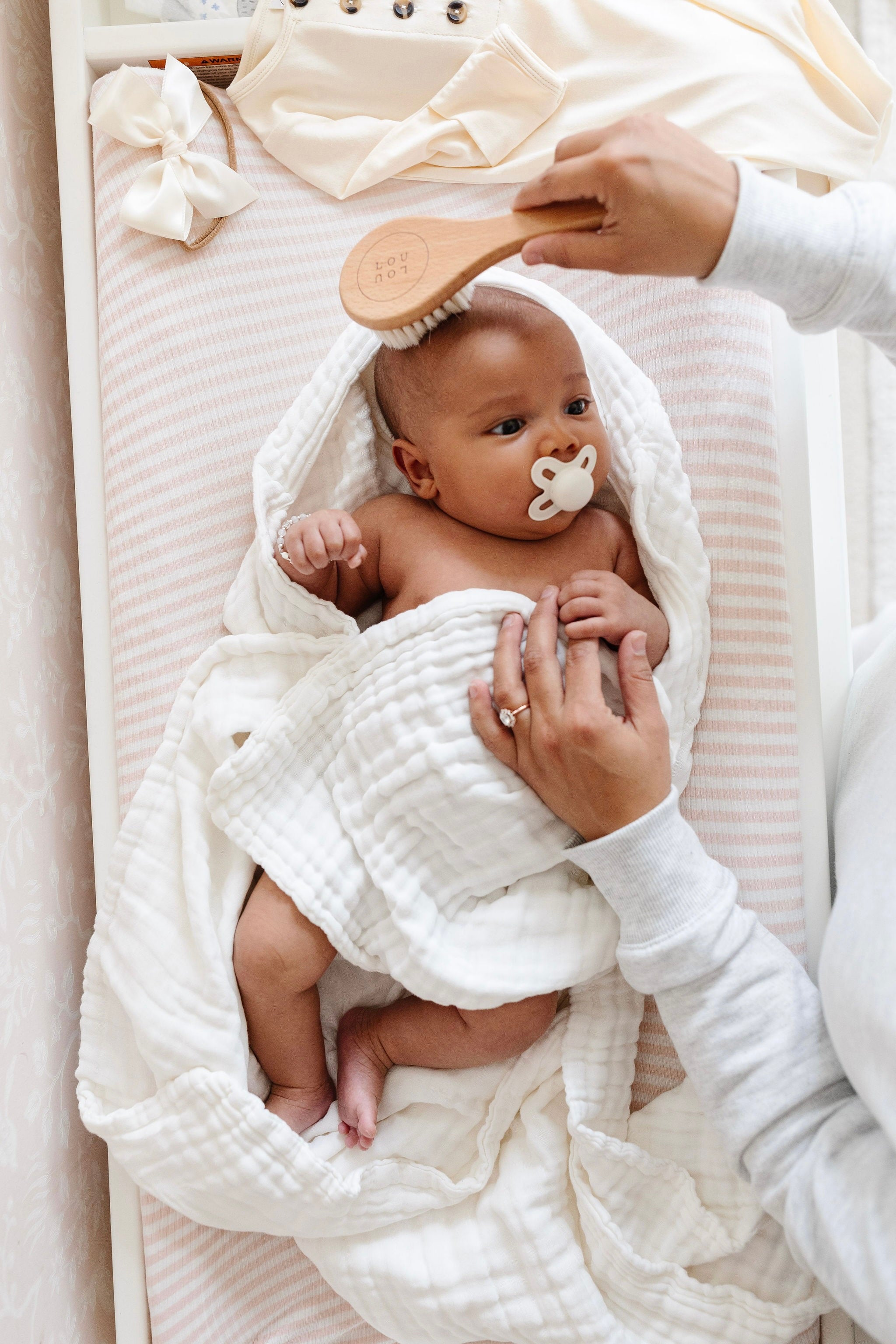 Bath - Baby/Toddler Hooded Towel - White