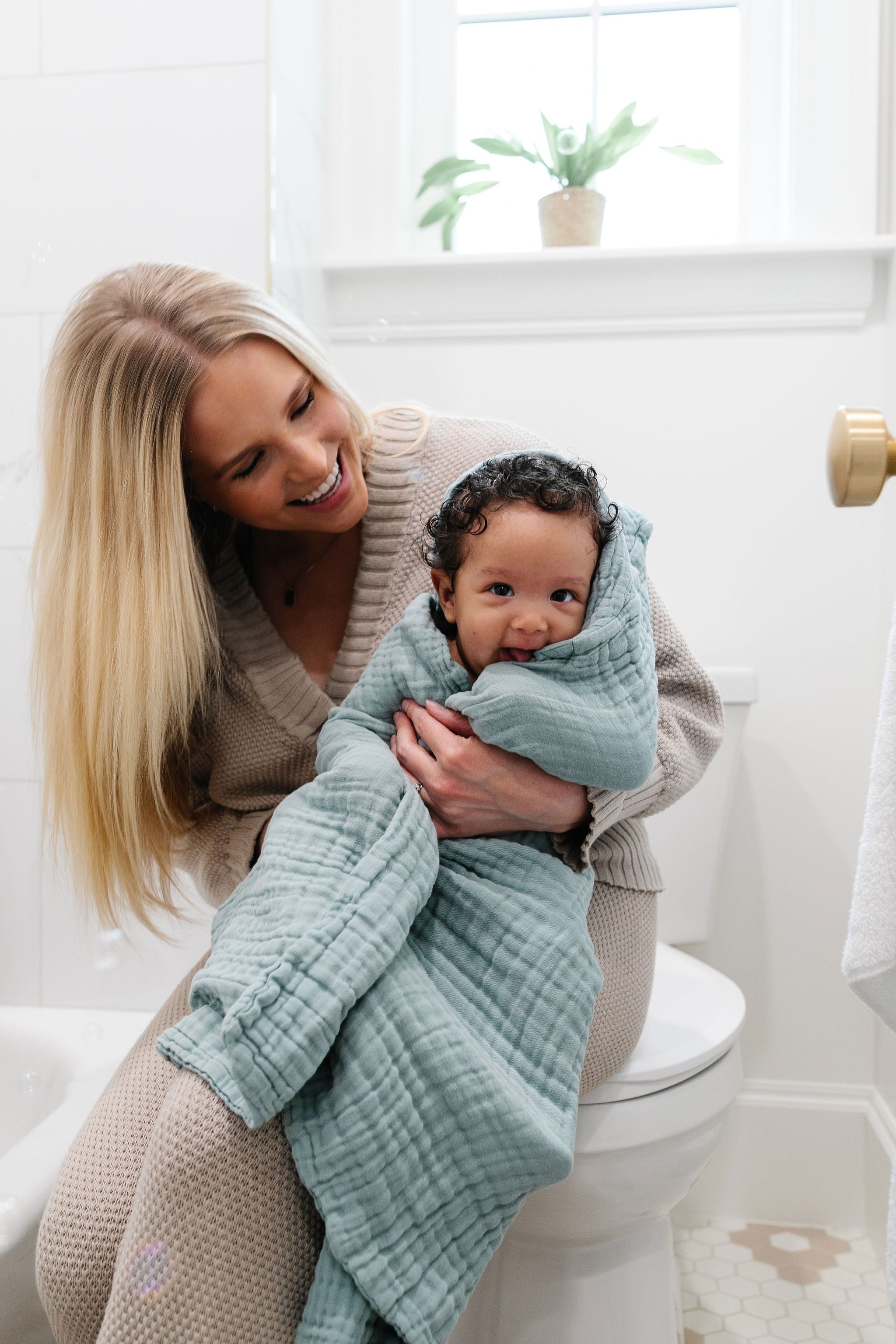 Bath - Baby/Toddler Hooded Towel - Steel