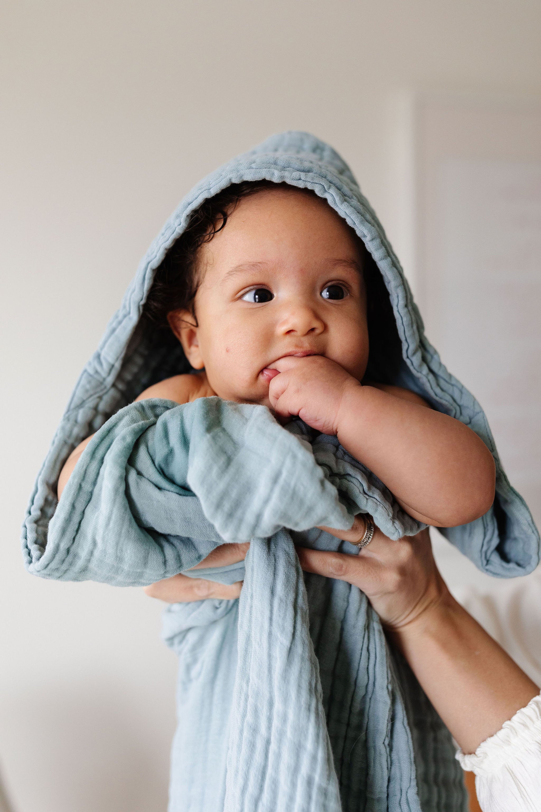 Bath - Baby/Toddler Hooded Towel - Steel