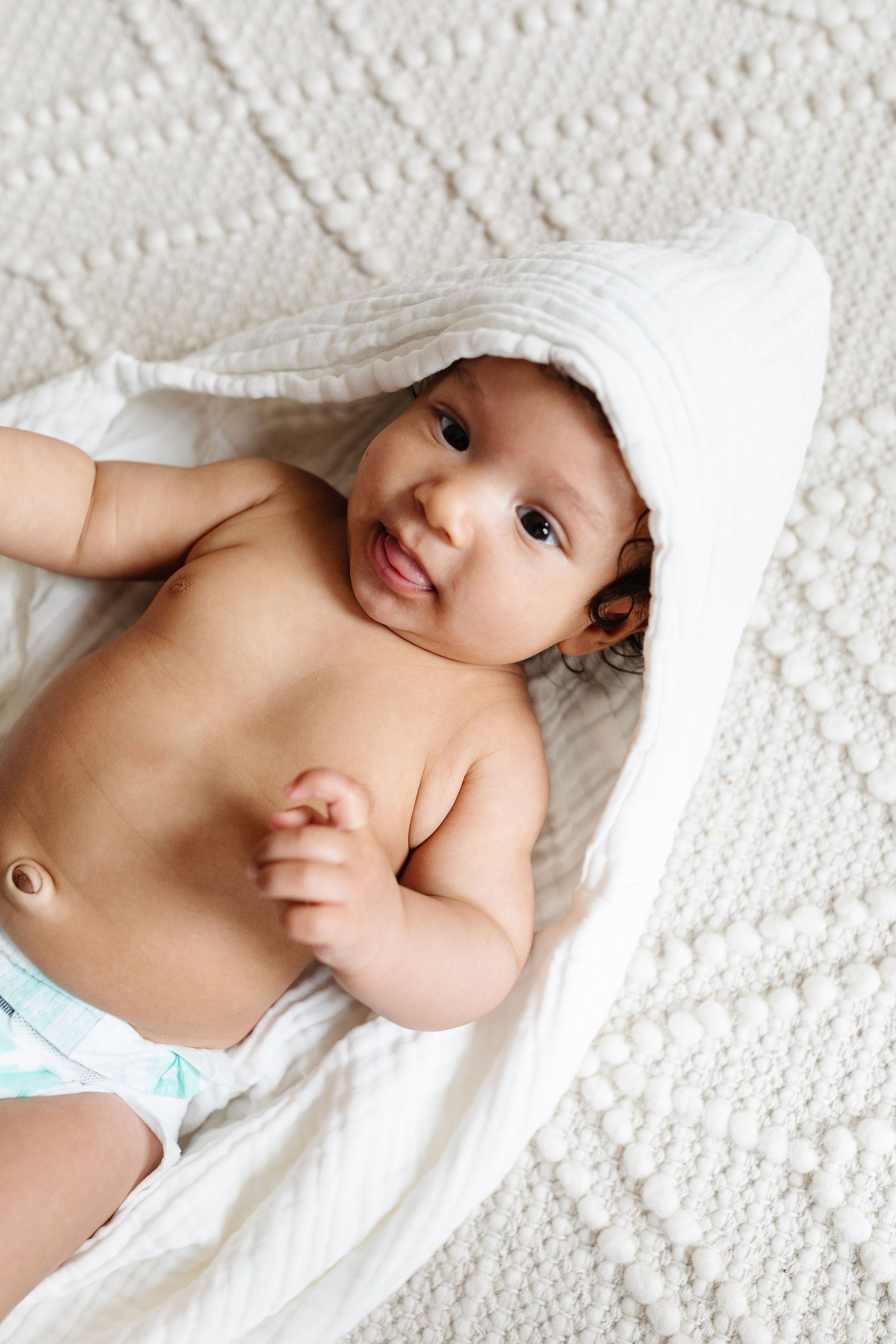 Bath - Baby/Toddler Hooded Towel - White