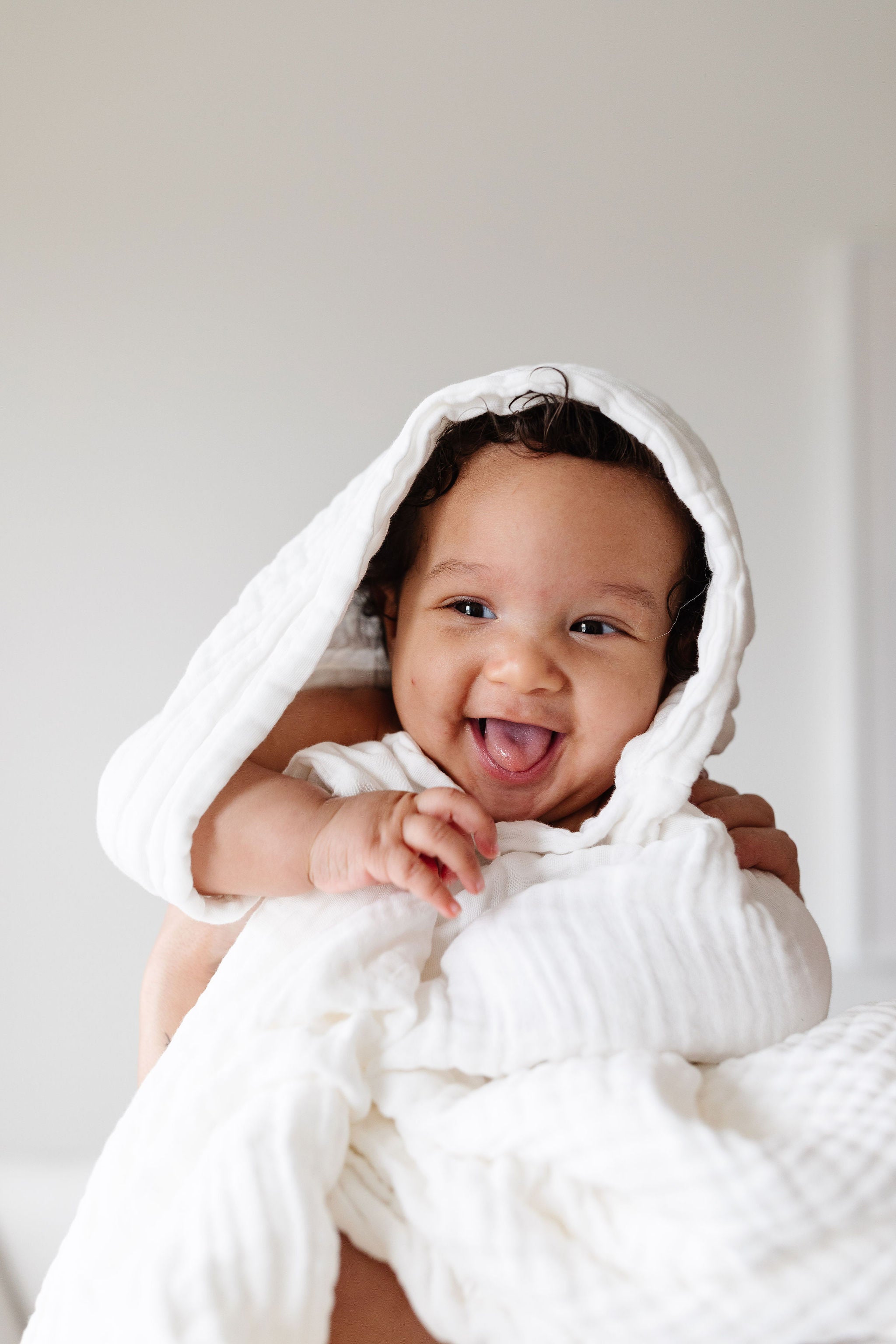 Bath - Baby/Toddler Hooded Towel - White
