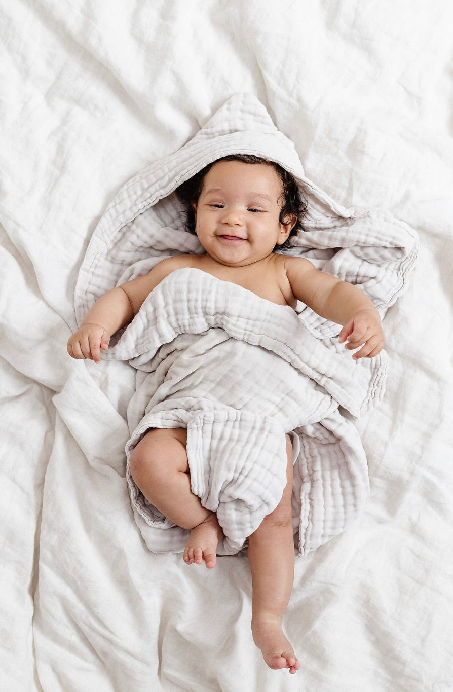 Bath - Baby/Toddler Hooded Towel - Grey