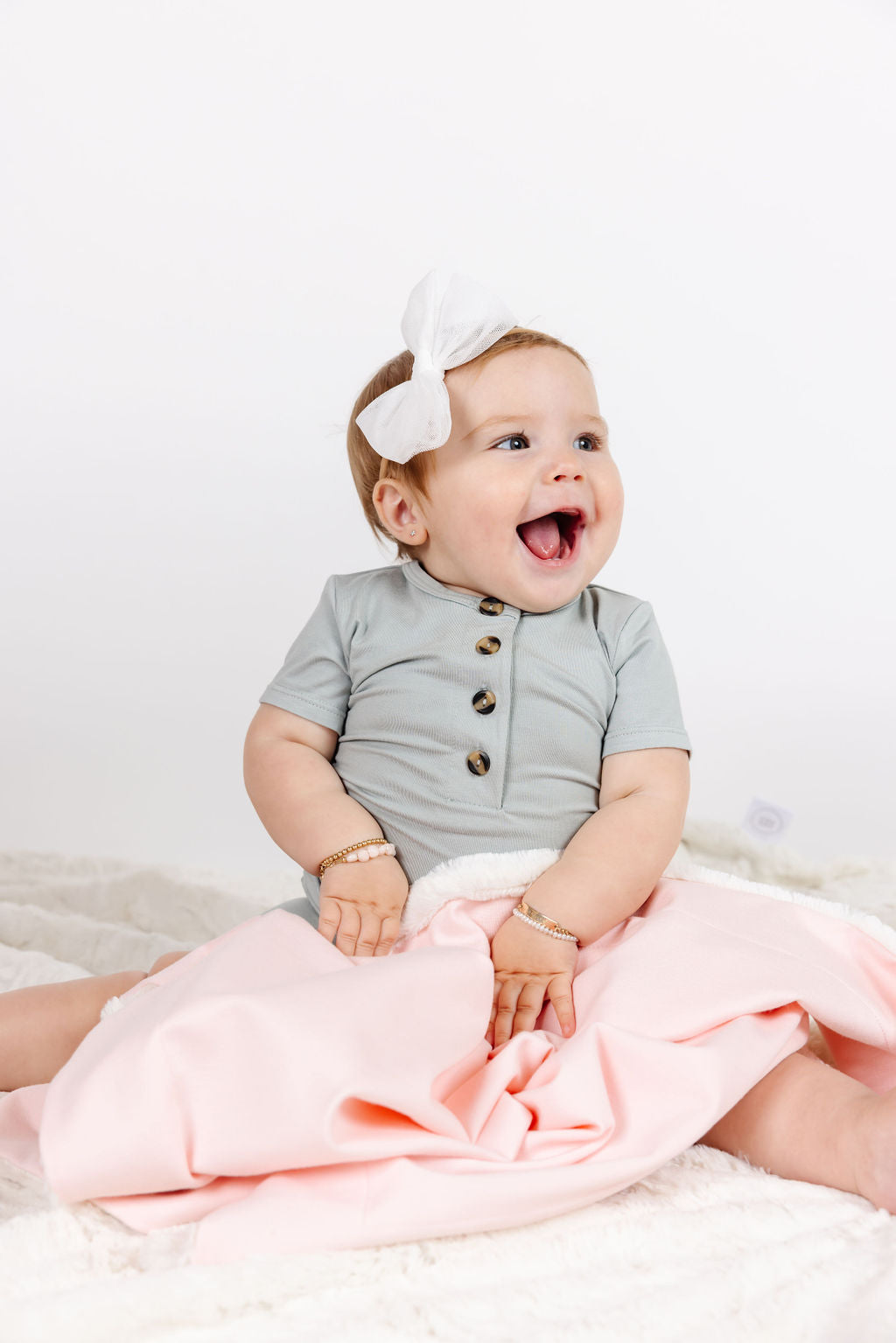 Tulle Bow 3 Pack: Rose