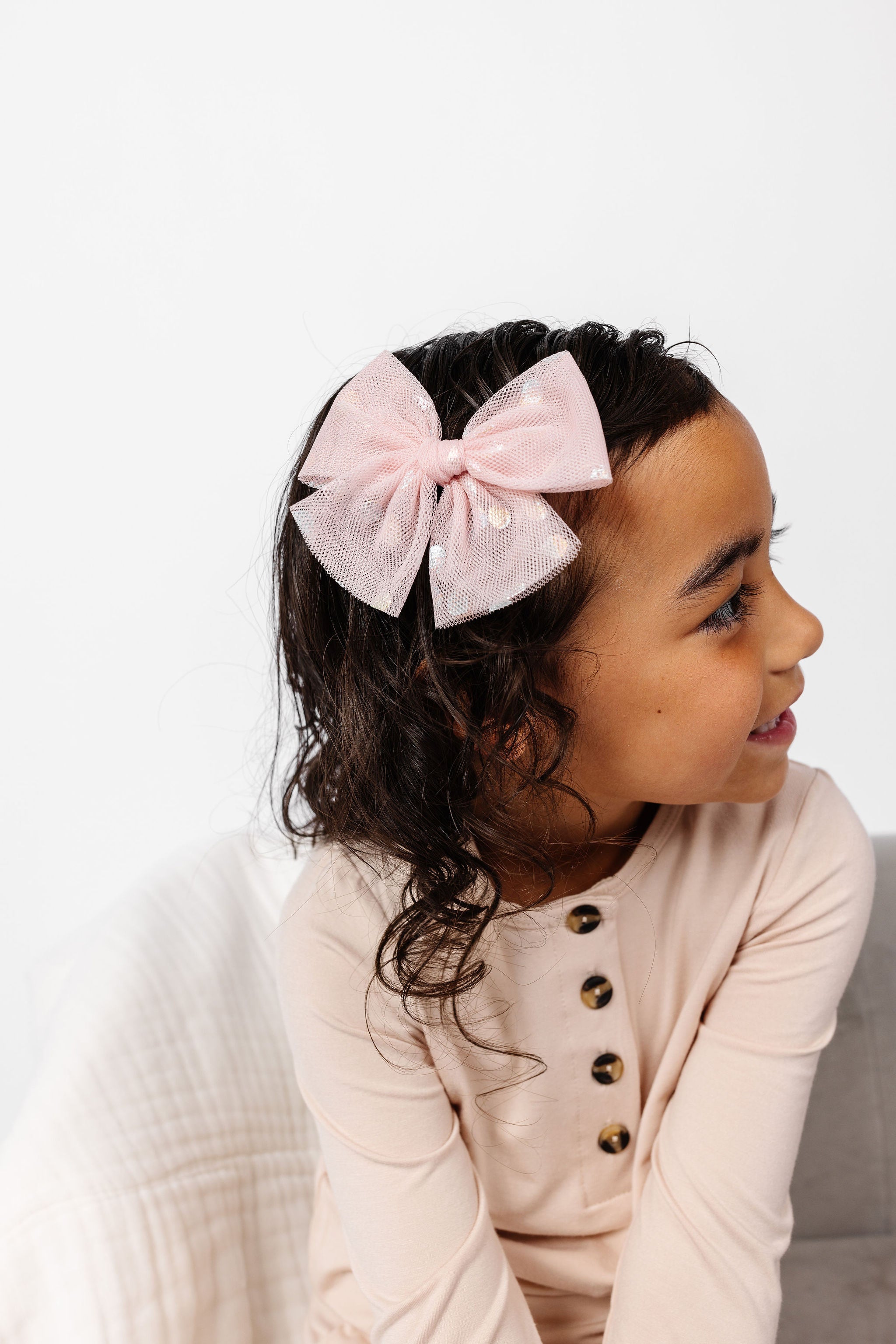 Tulle Bow 3 Pack: Strawberry