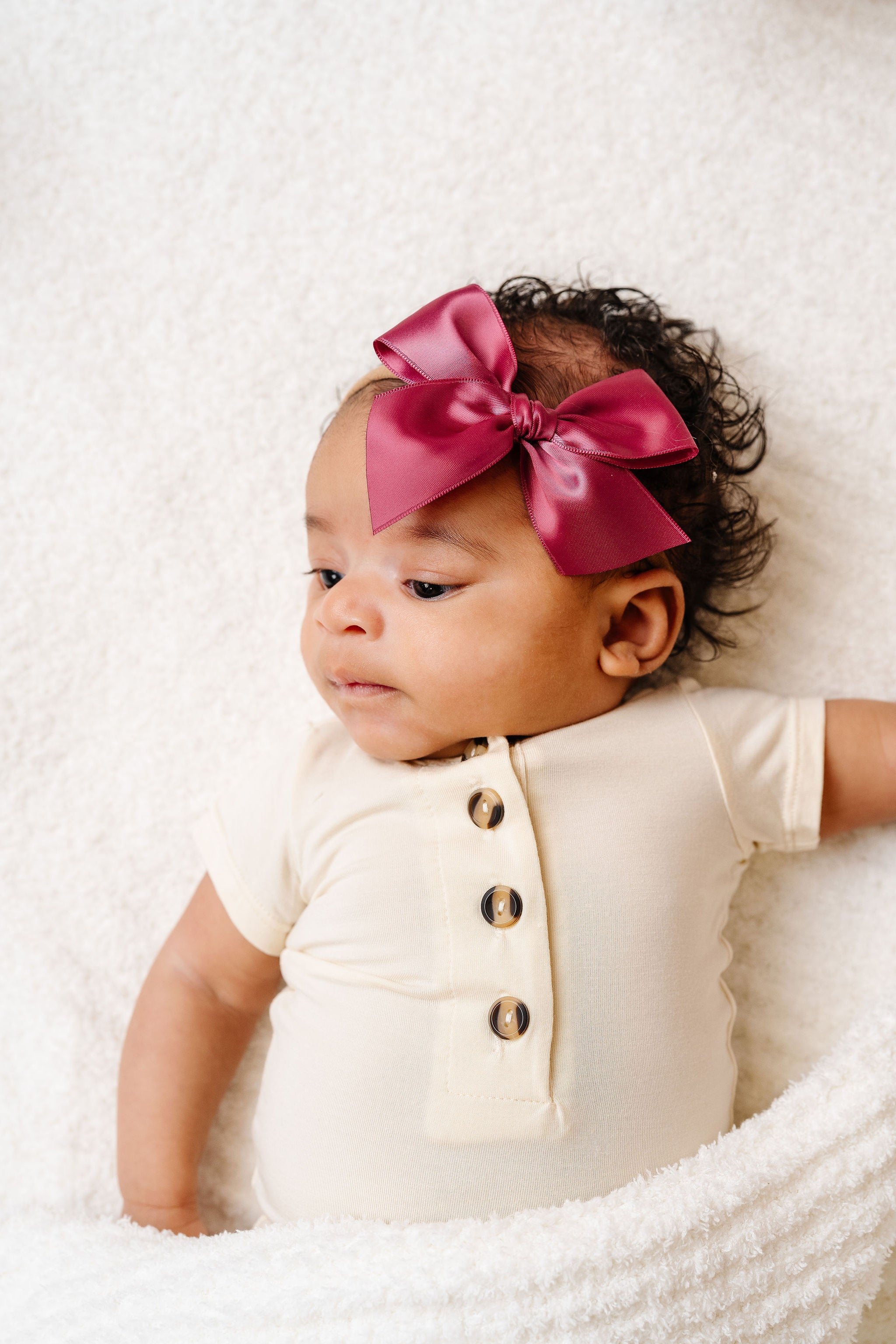 Satin Bow - Peony
