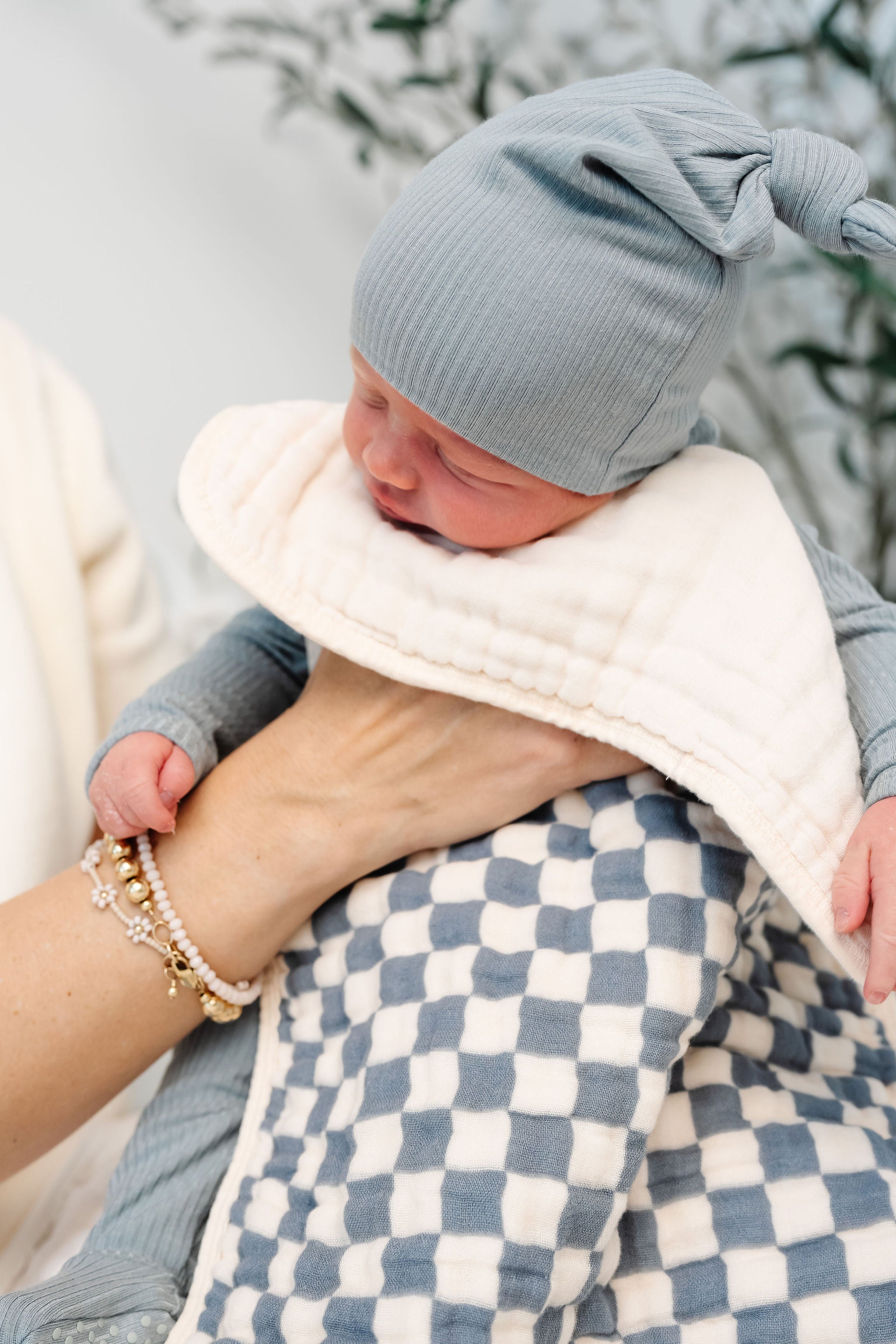 Cloud Muslin™ Burp Cloth 2 Pack - Miles/Cream