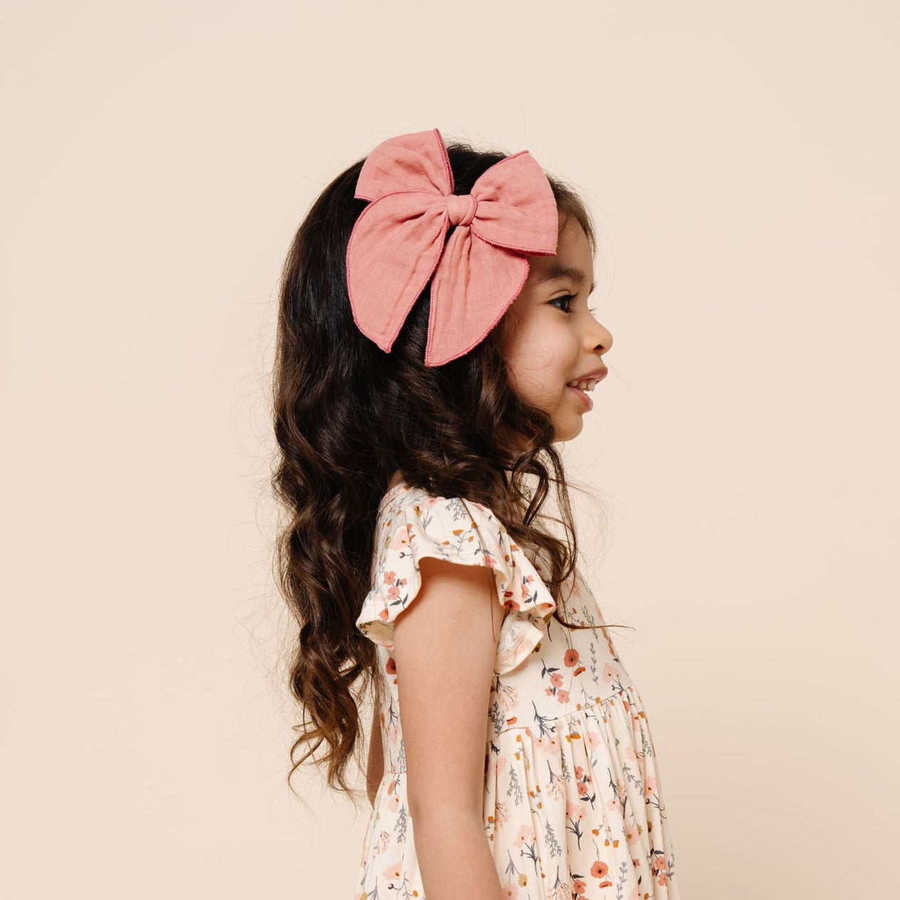 Cloud Muslin™ Heirloom Bow - Rose Clip