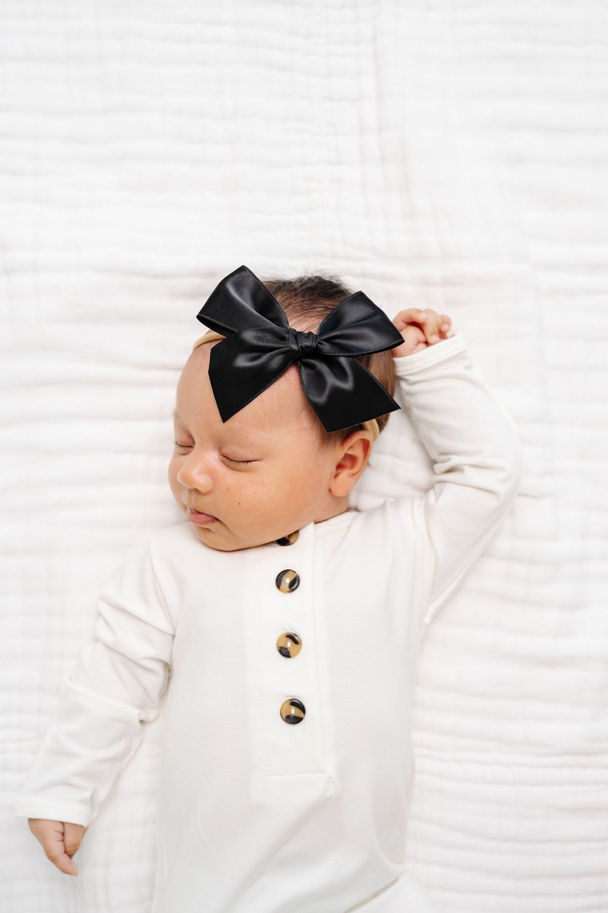 Satin Bow - Black