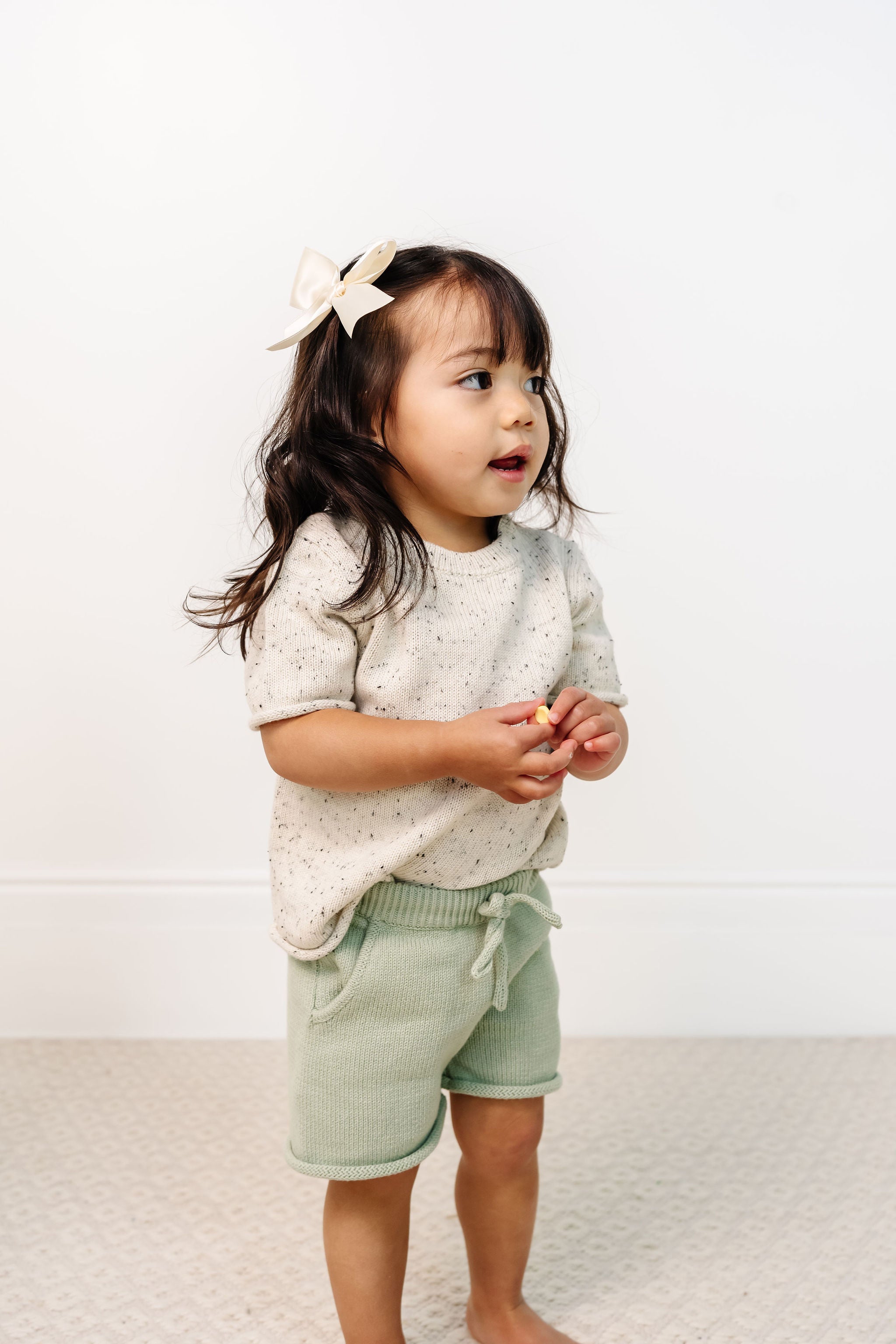 Satin Bow - Cream