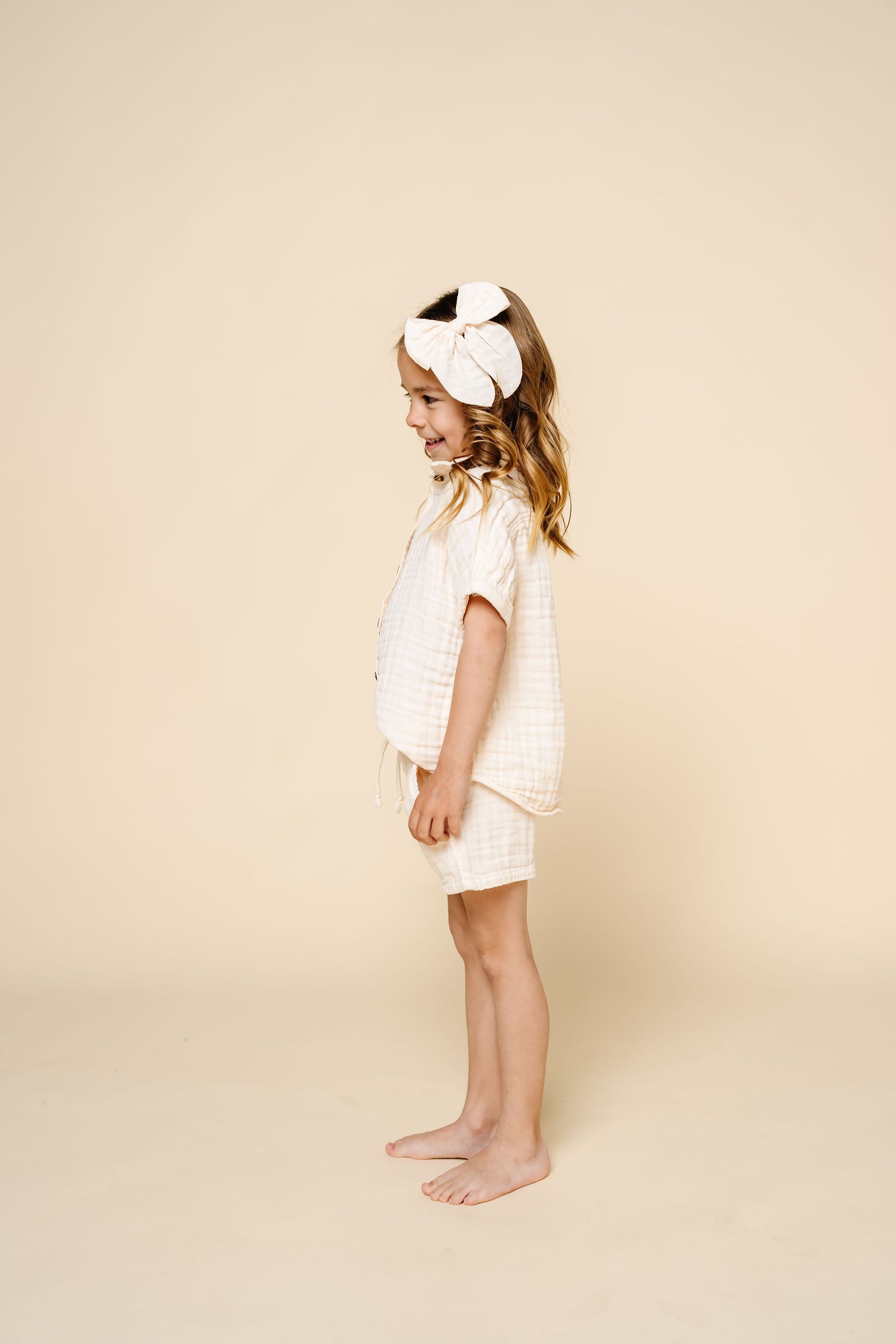 Cloud Muslin™ Shirt + Short Set - Cream