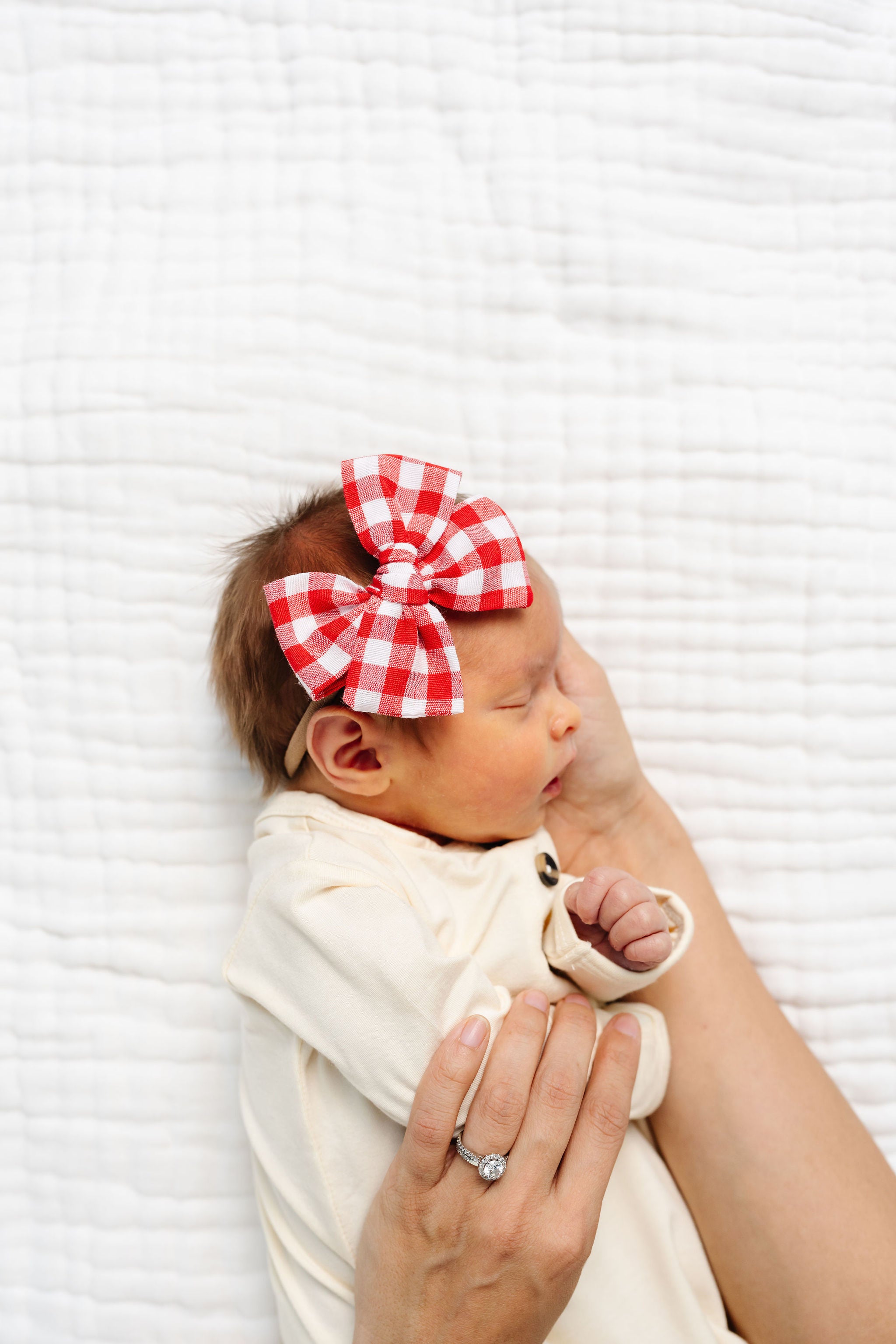 Adventure Bow - Red Gingham Headband