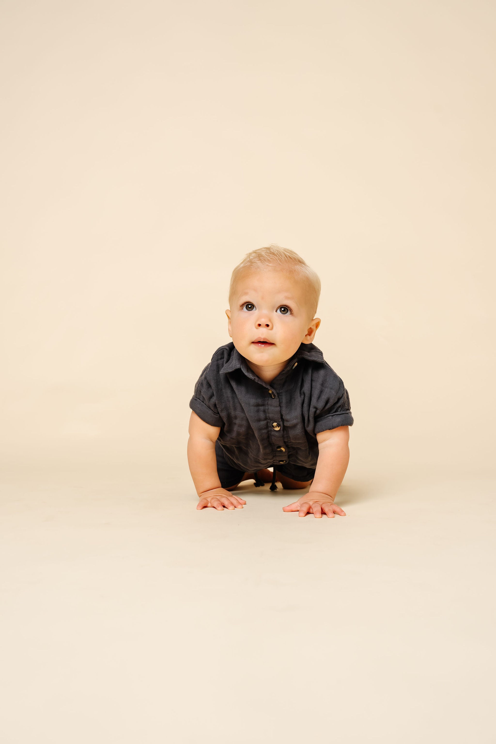 Cloud Muslin™ Shirt + Short Set - Charcoal