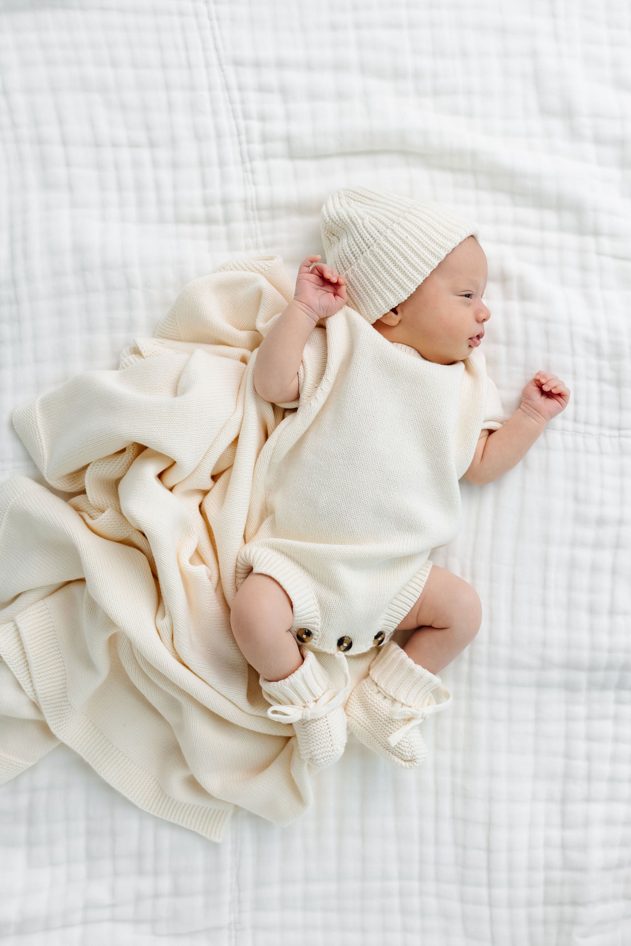 Knit Blanket - Ivory