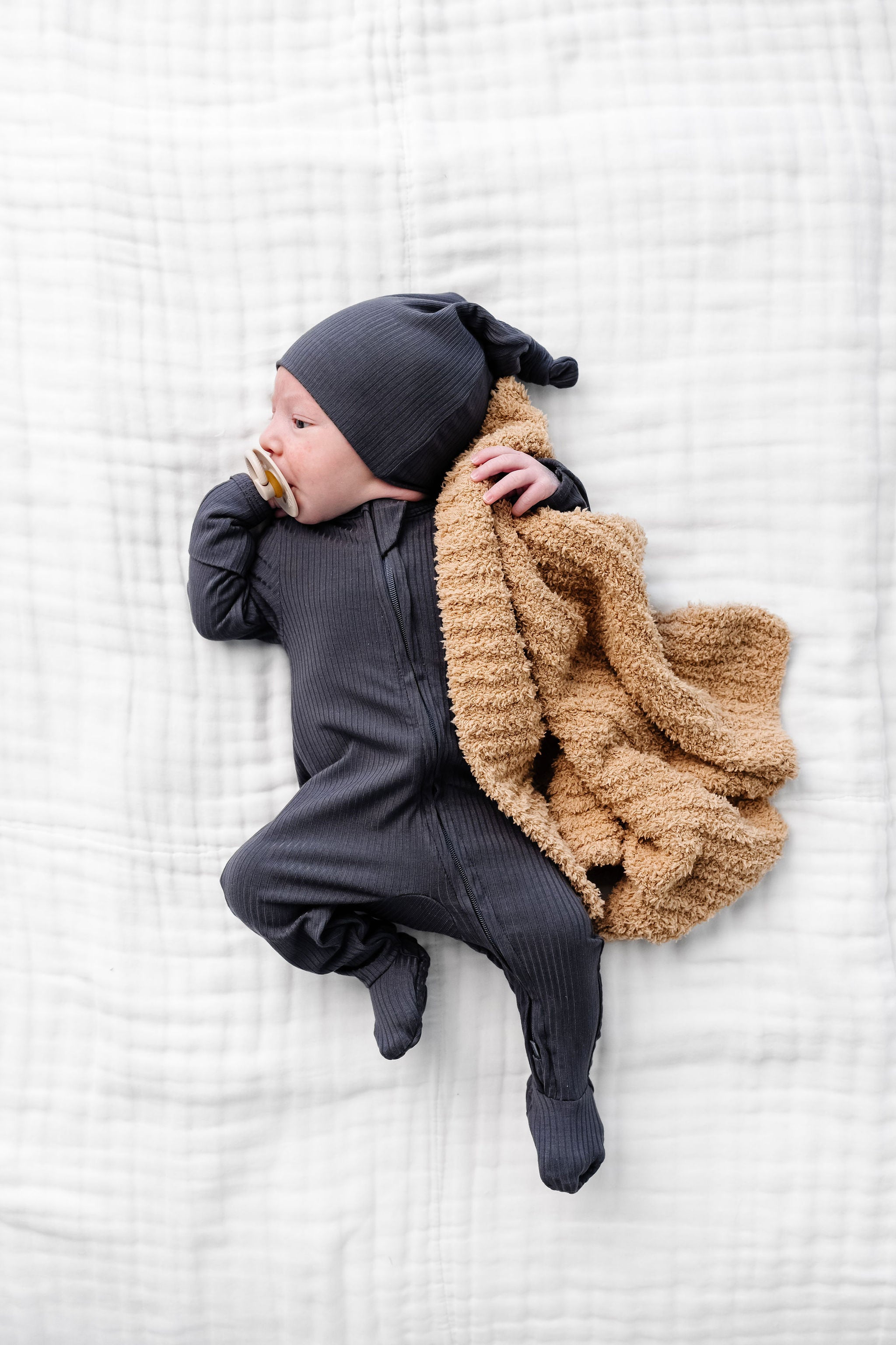Chenille Blanket - Tan - Mini/Lovey