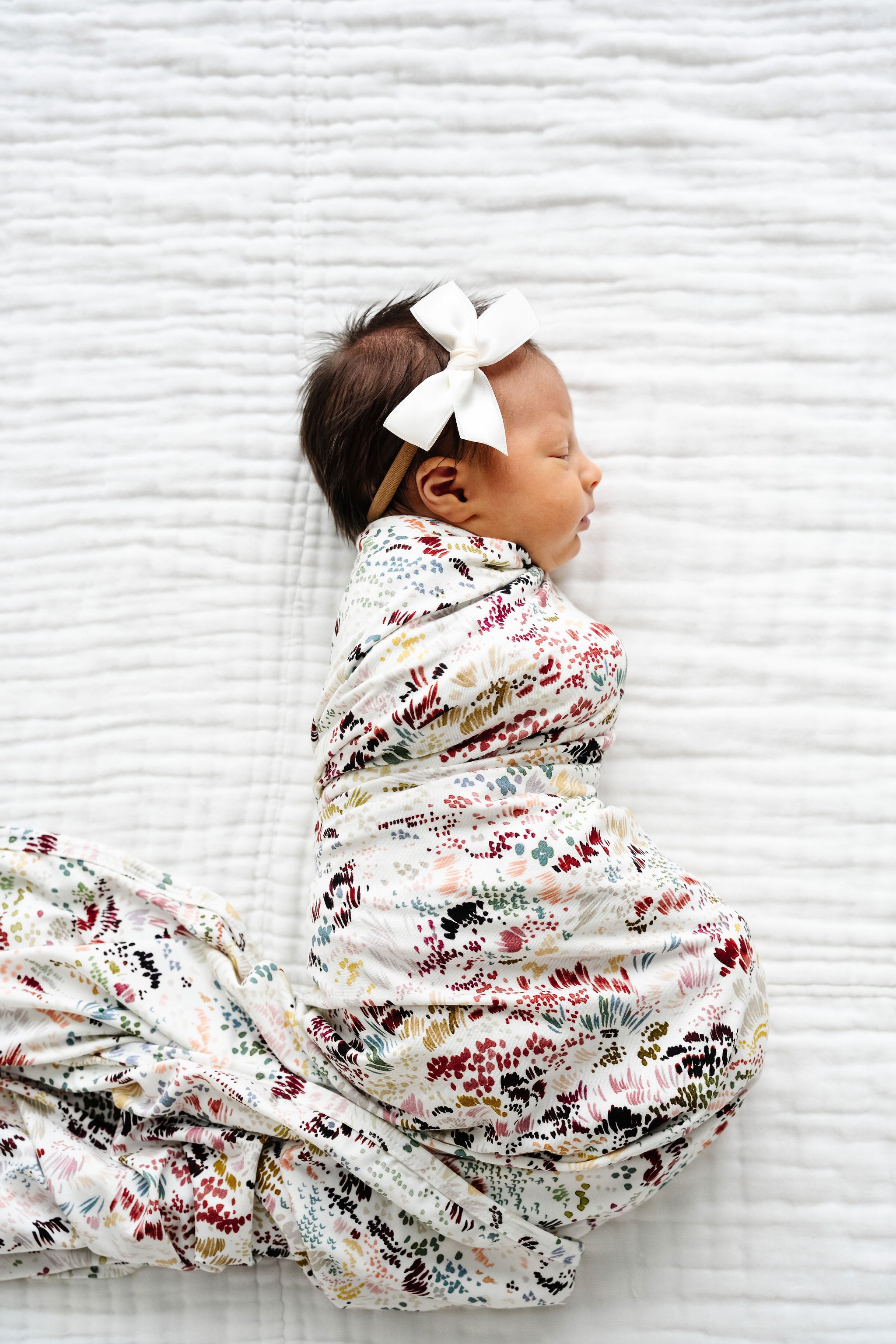 Satin Bow - White