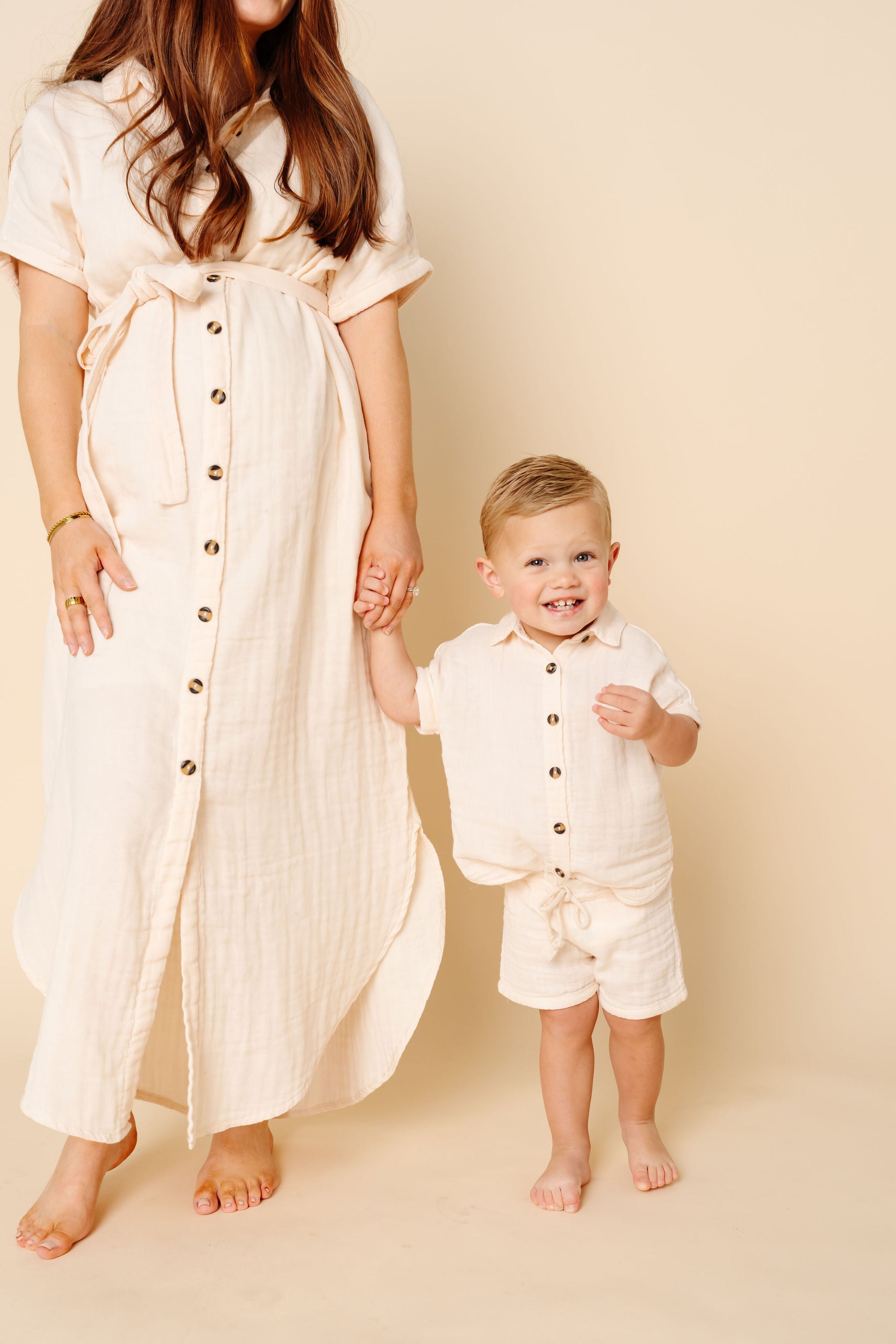 Cloud Muslin™ Shirt + Short Set - Cream