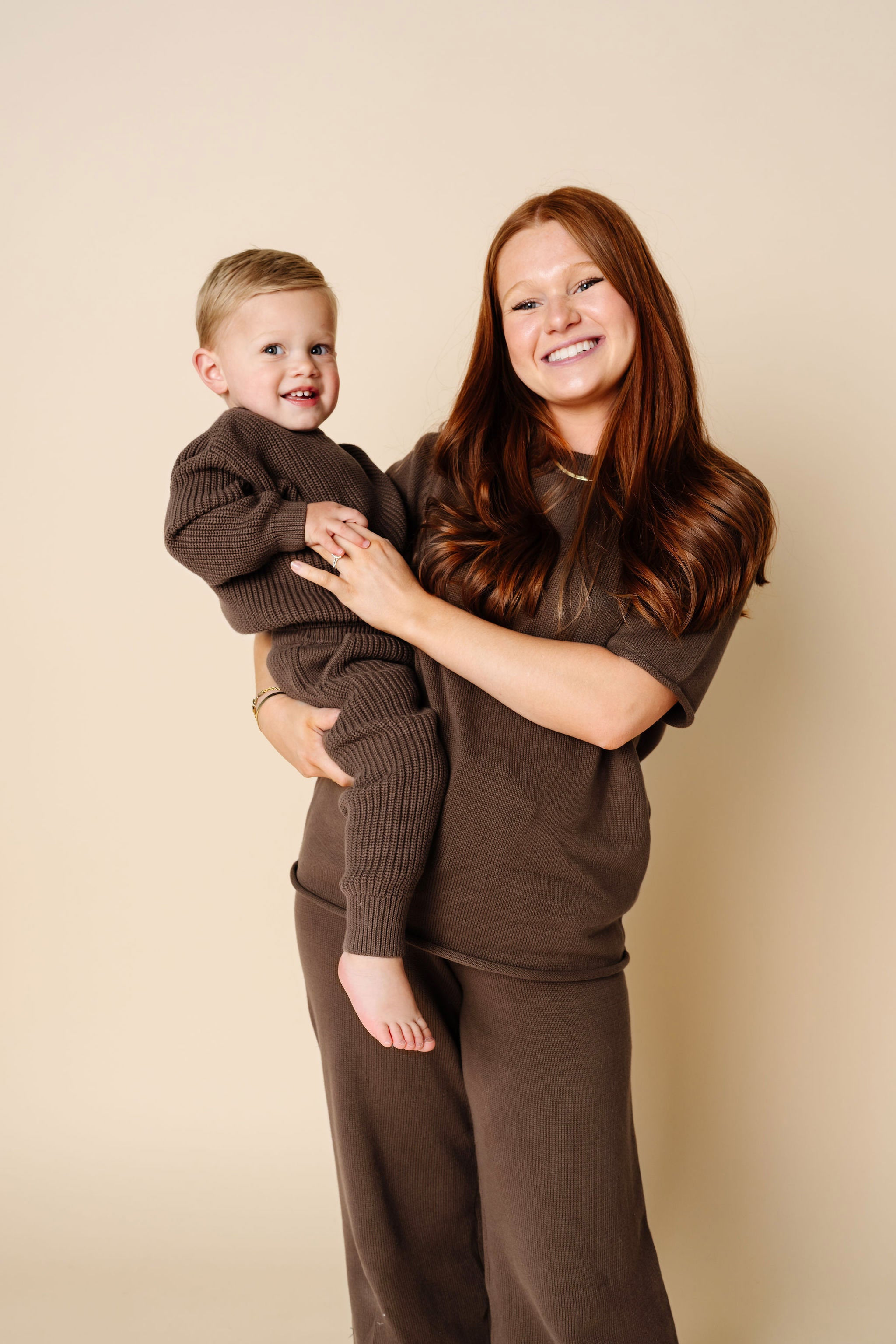 Knit Women's Short Sleeve Tee - Cocoa