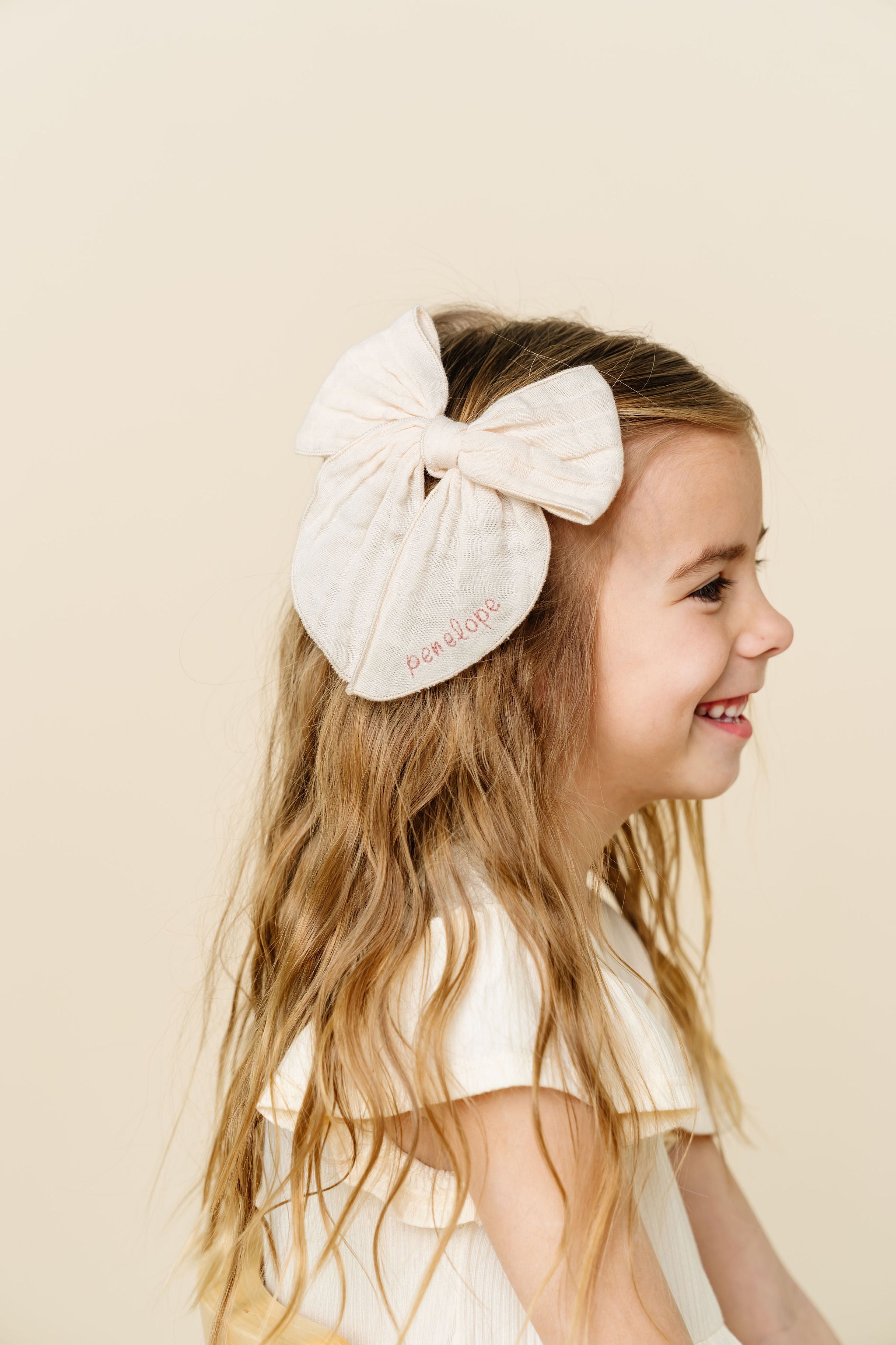 Heirloom Bow - Wisteria Corduroy Clip