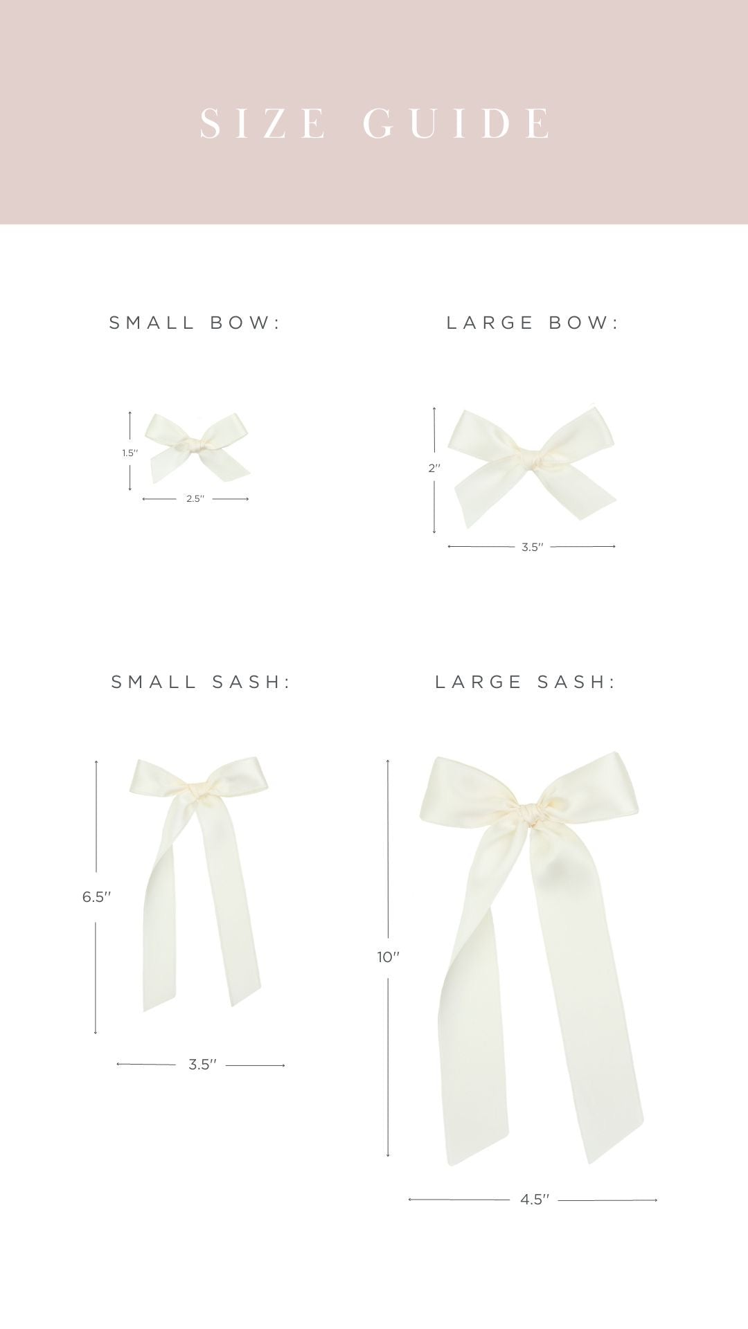 Satin Bow - Baby Pink Sash Clip