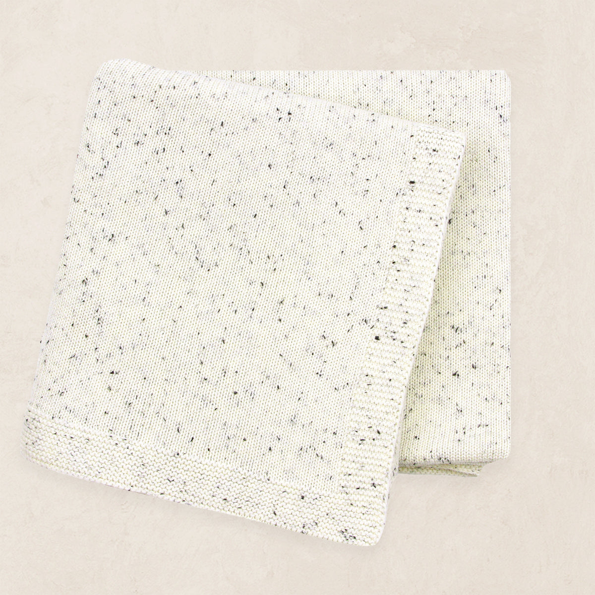 Knit Blanket - Cream Speckle