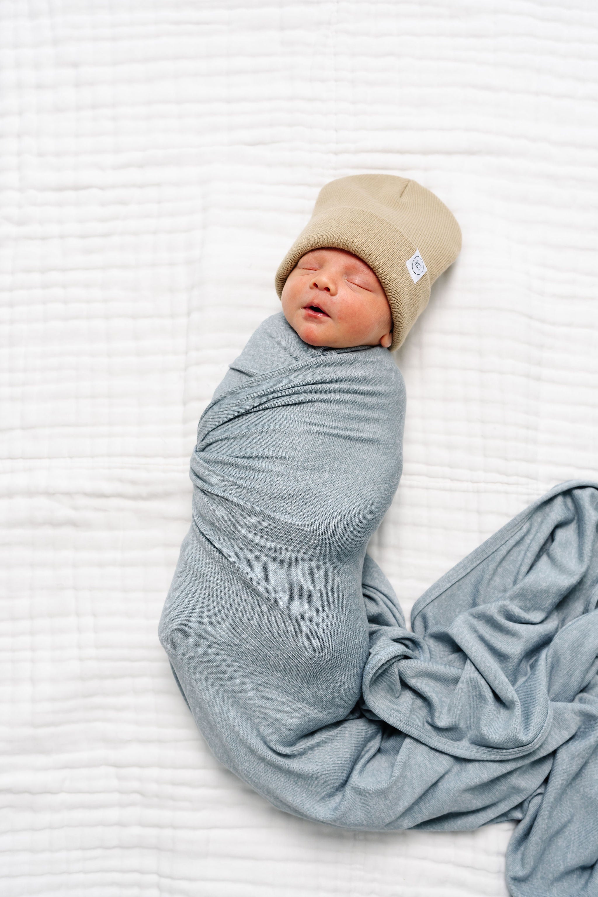 Miller Plush Knit Newborn Hat Bundle (Top + Bottom)