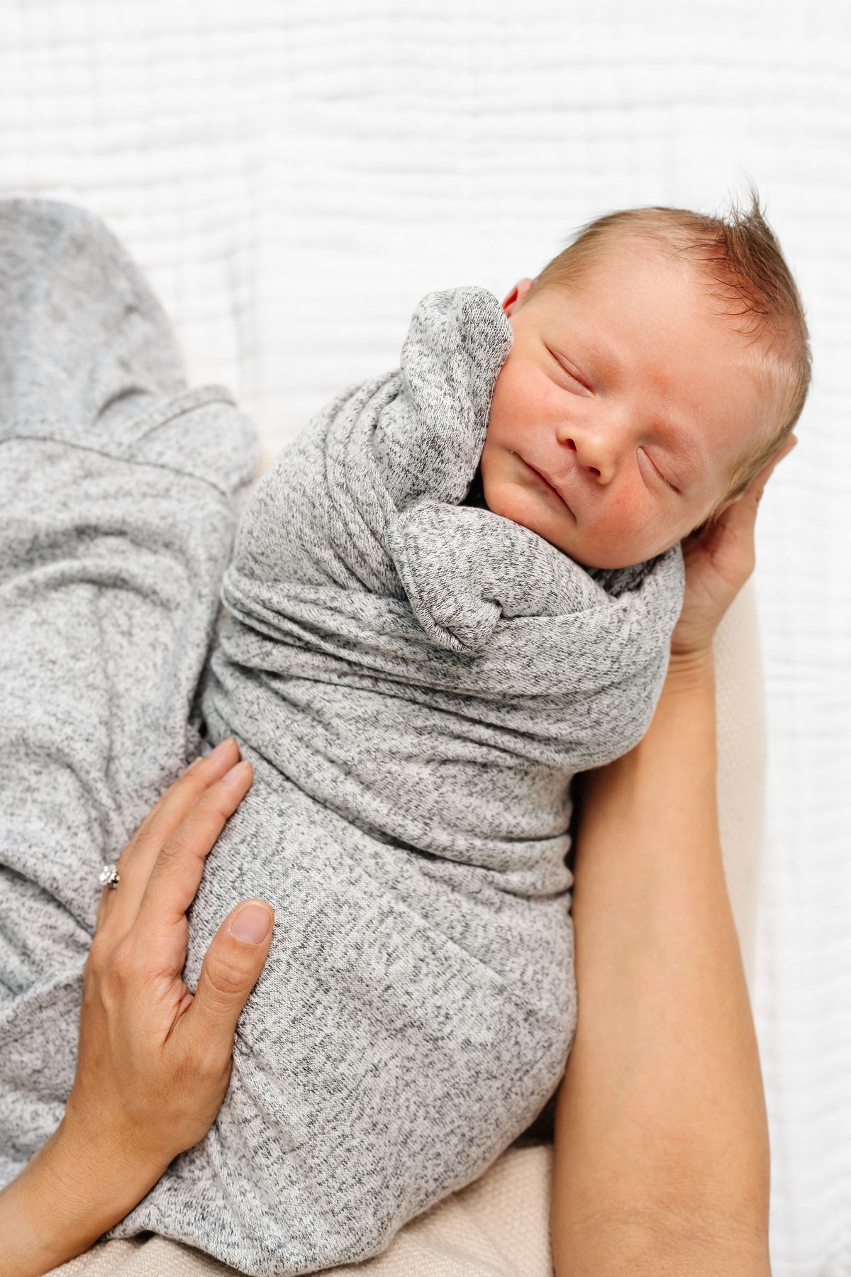 Sam Plush Knit Swaddle Blanket