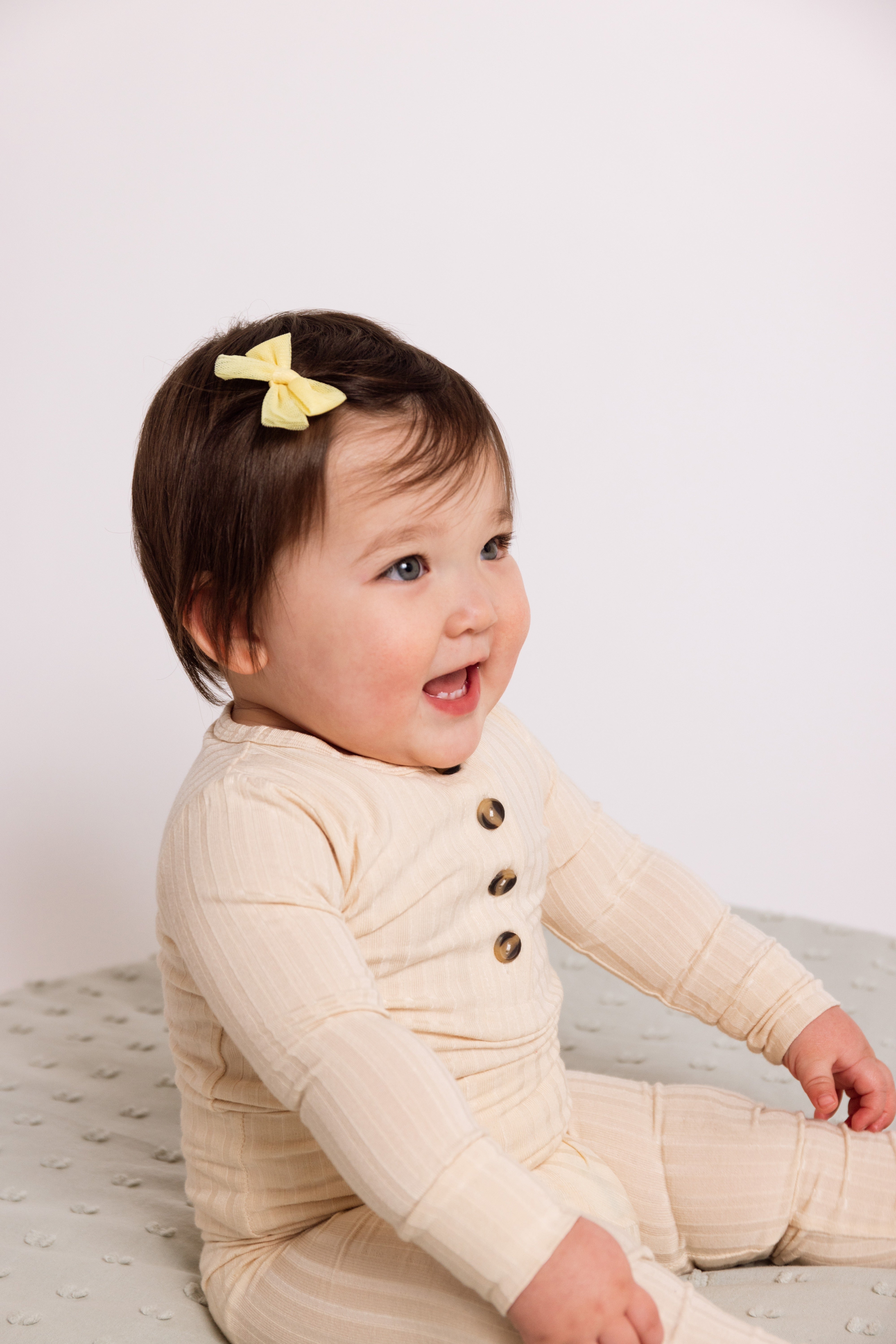 Tulle Bow 3 Pack: Lemon
