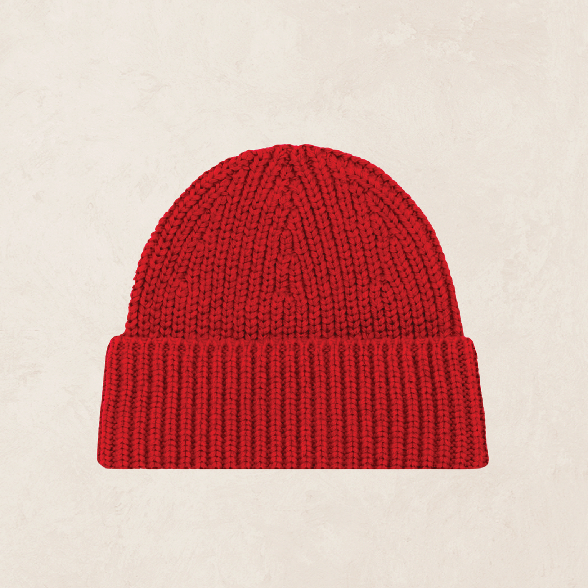 Knit Beanie - Red