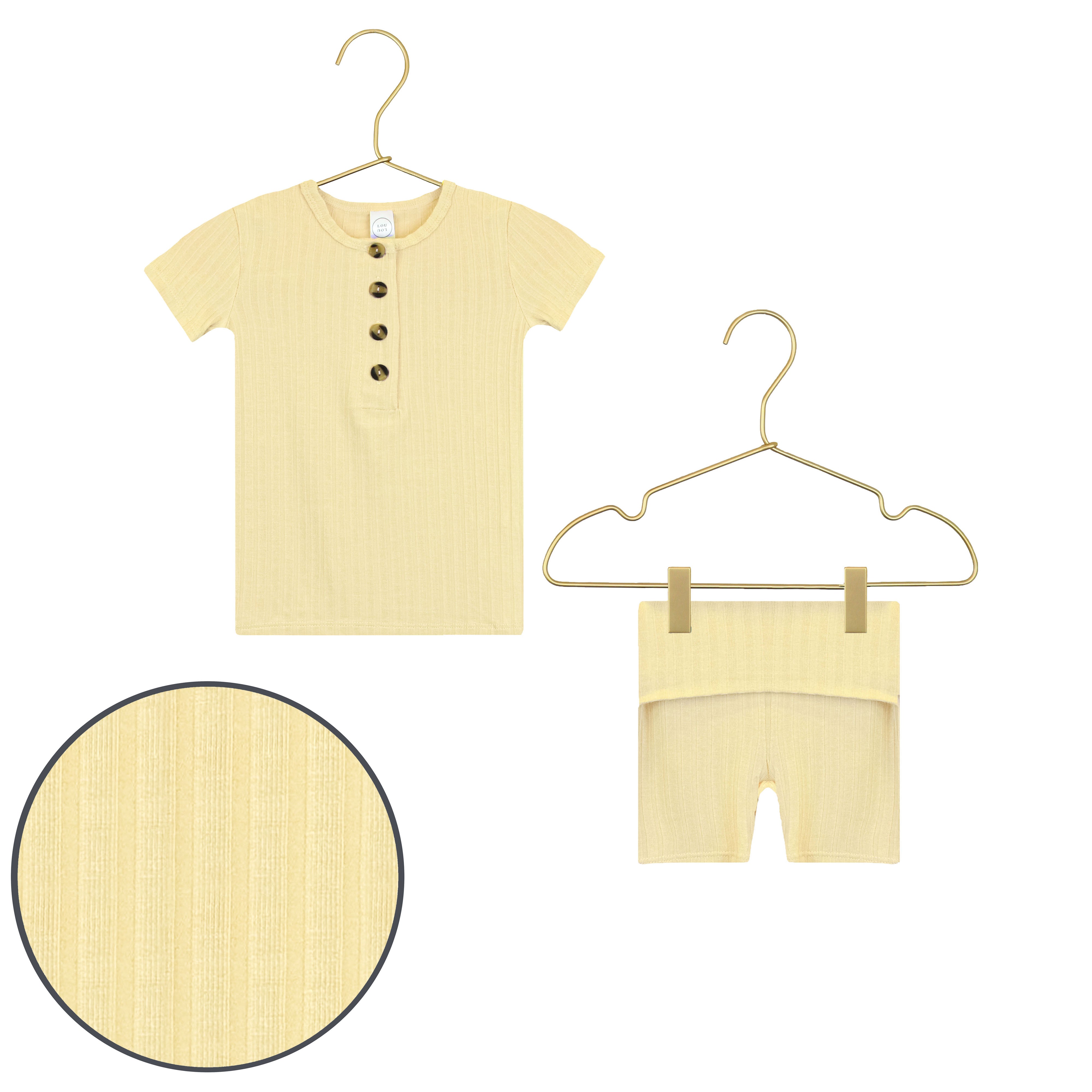 Birdie Ribbed Shortie Set