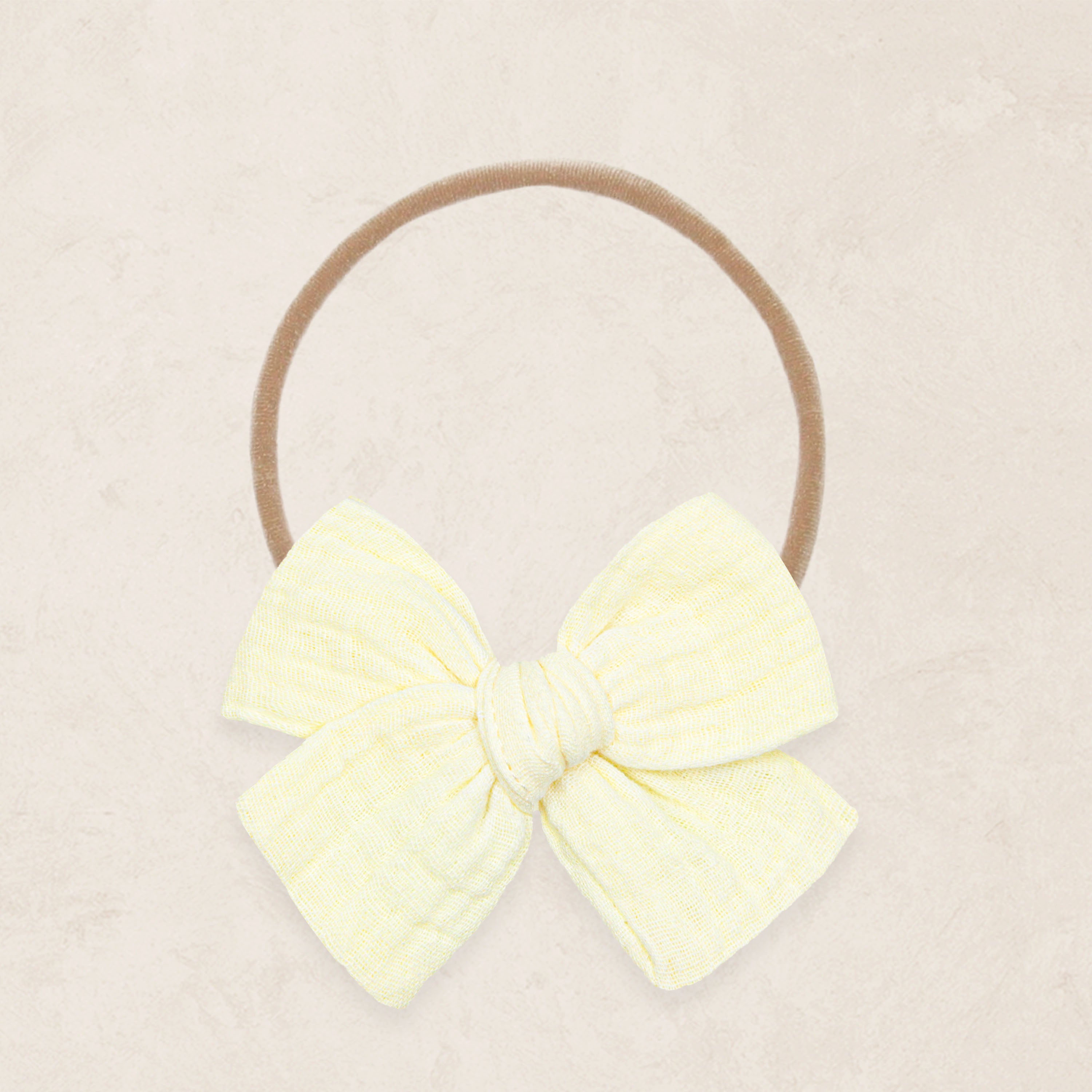 Adventure Bow - Buttercream Headband