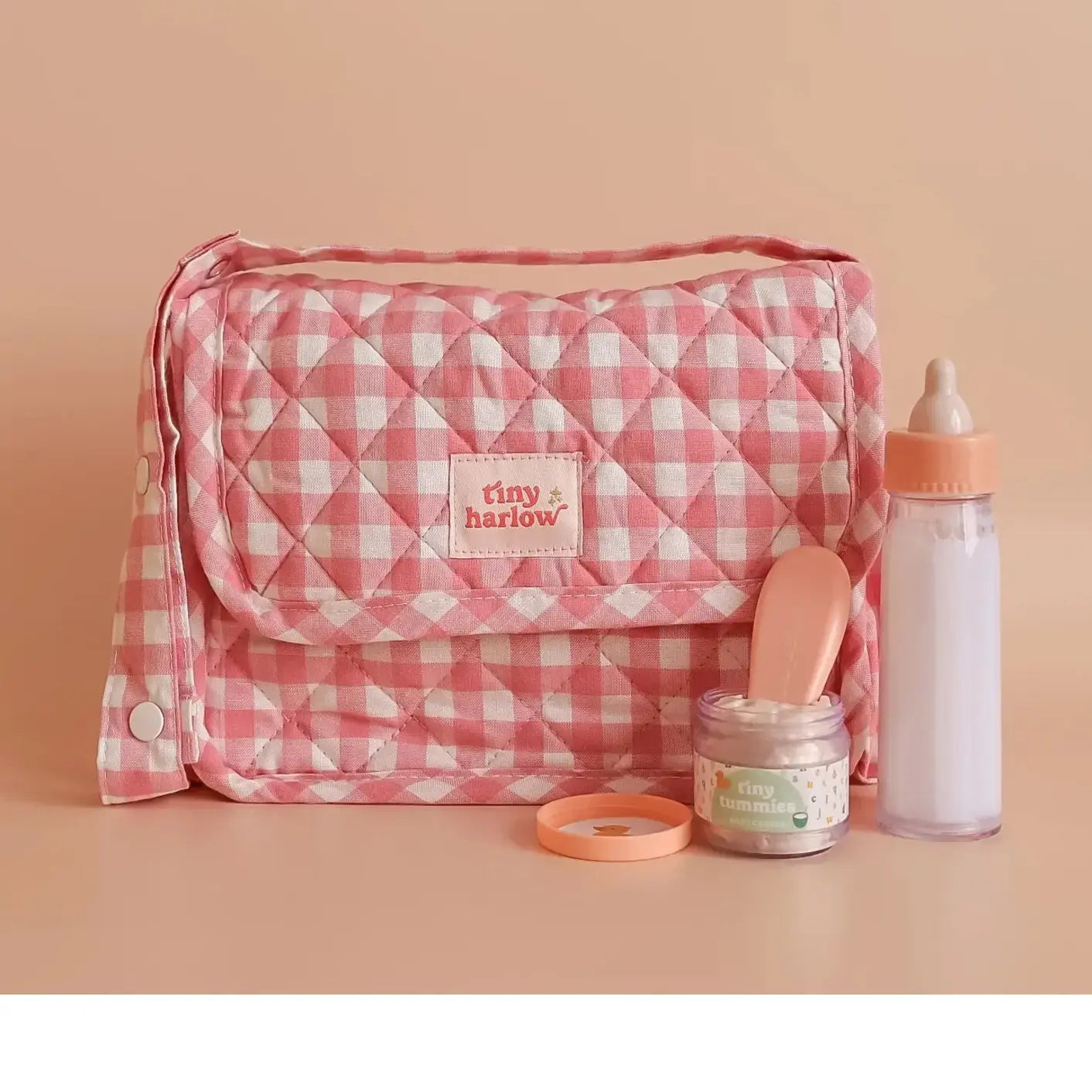 Tiny Nurturers Set - Pink Gingham