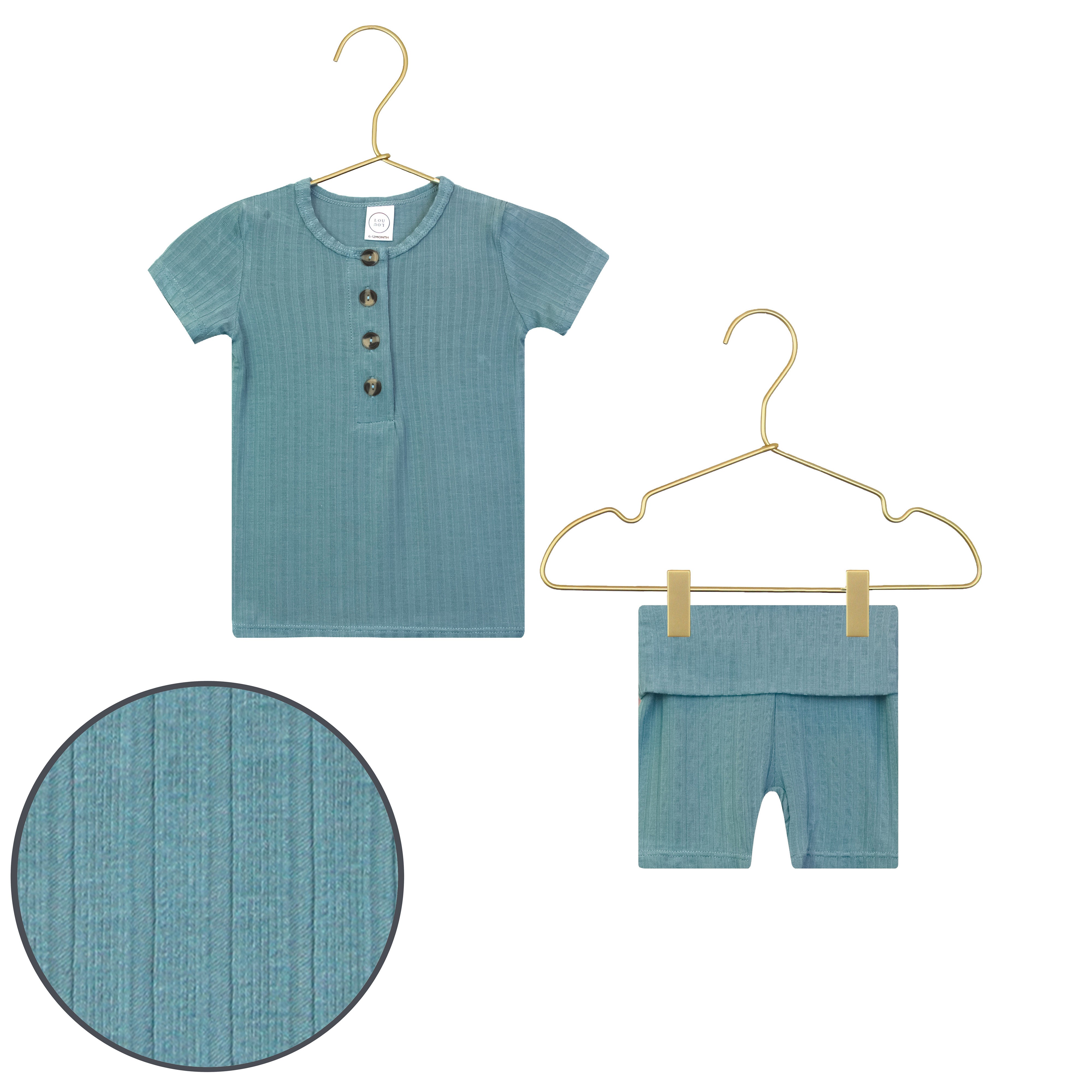 Duke Ribbed Shortie Set