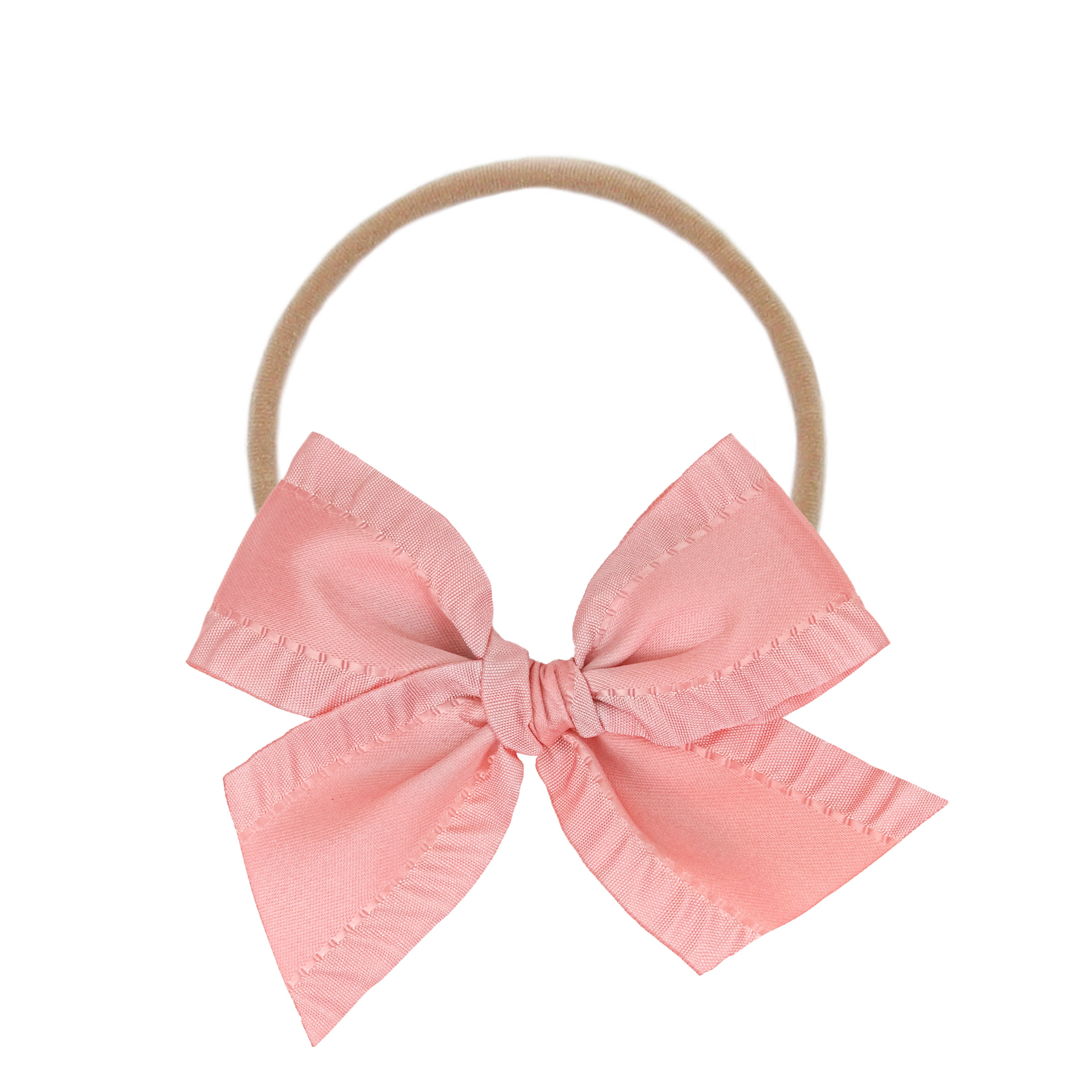 Satin Bow - Rose Ruffle