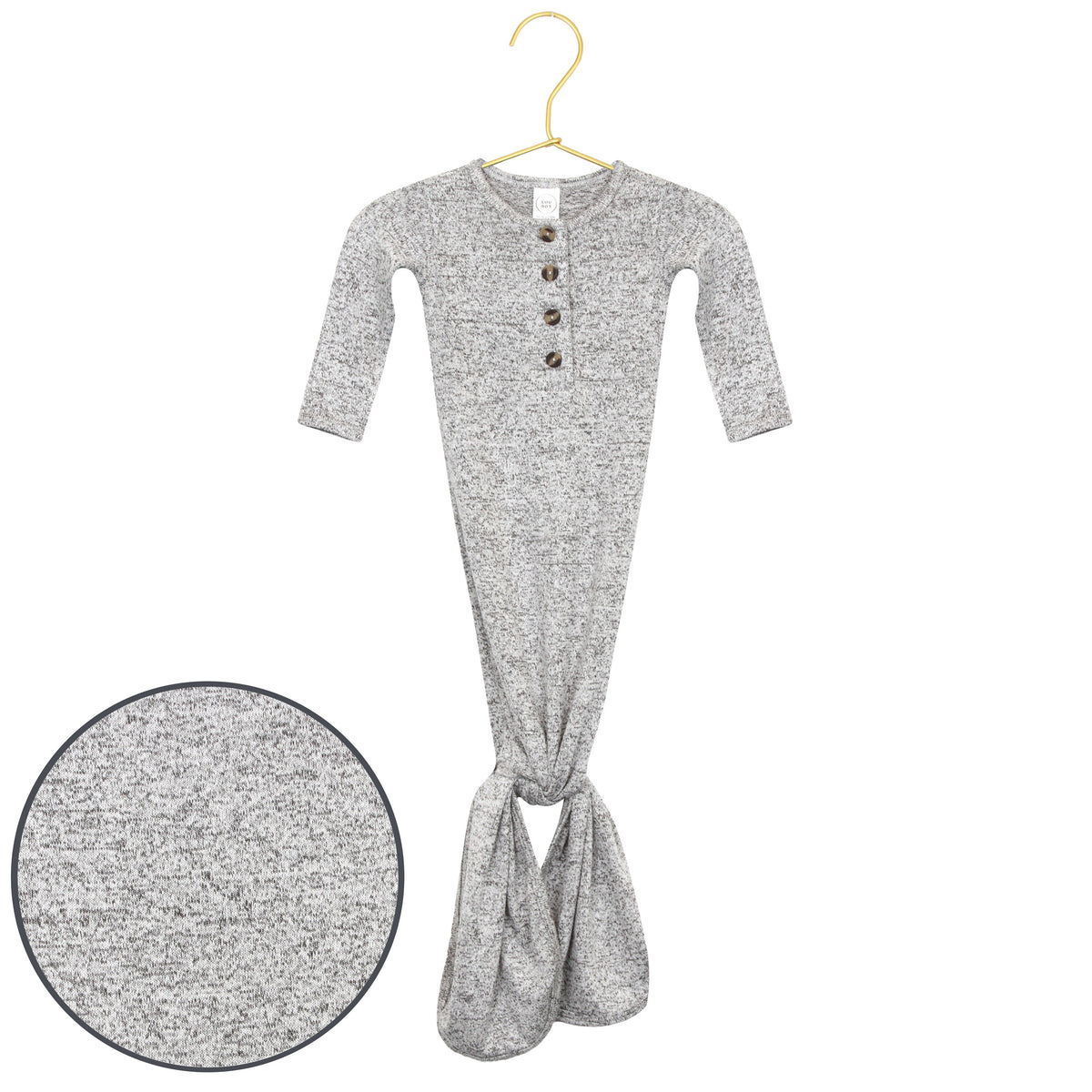 Sam Plush Knit Knotted Gown