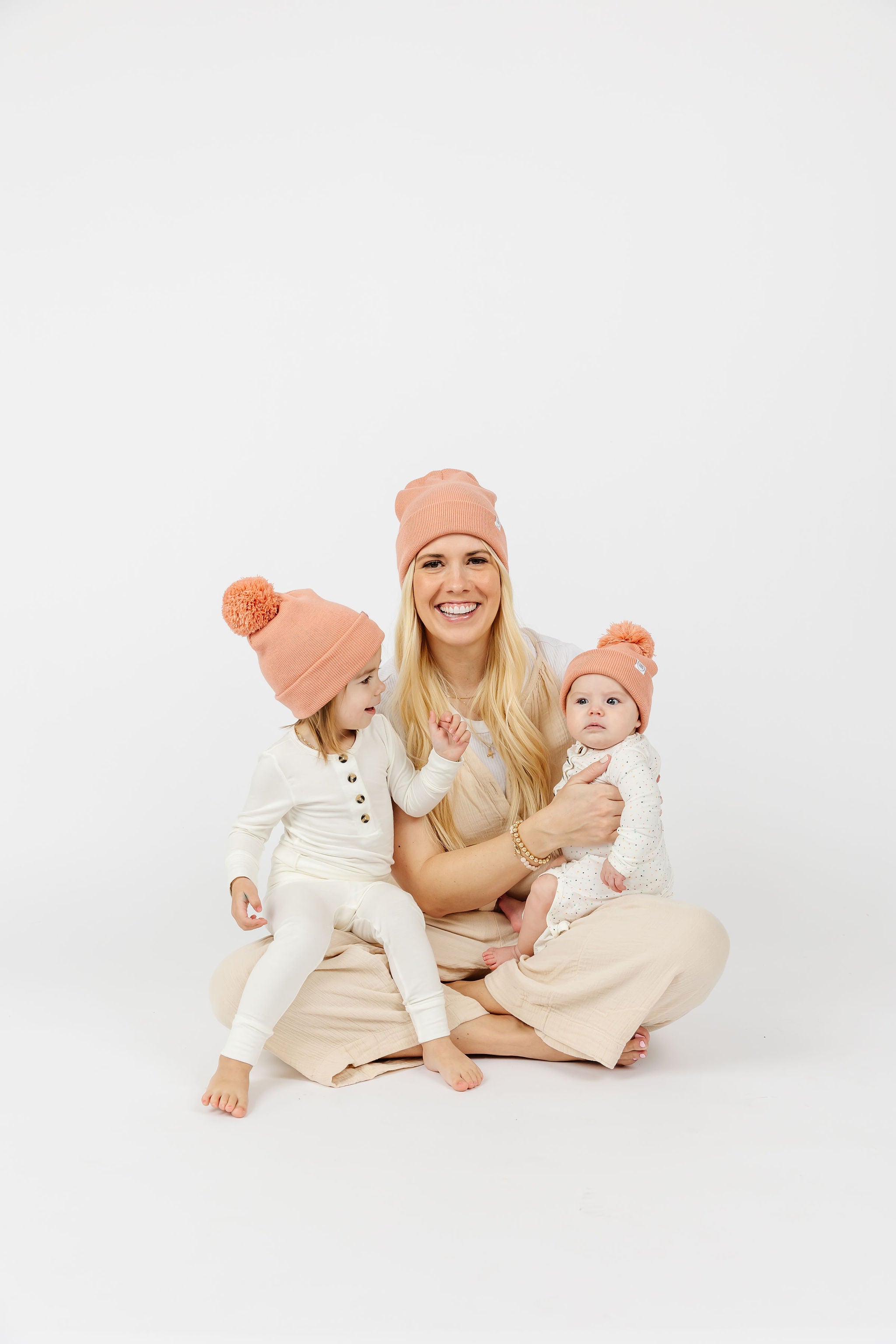 Beanie - Salmon Pink