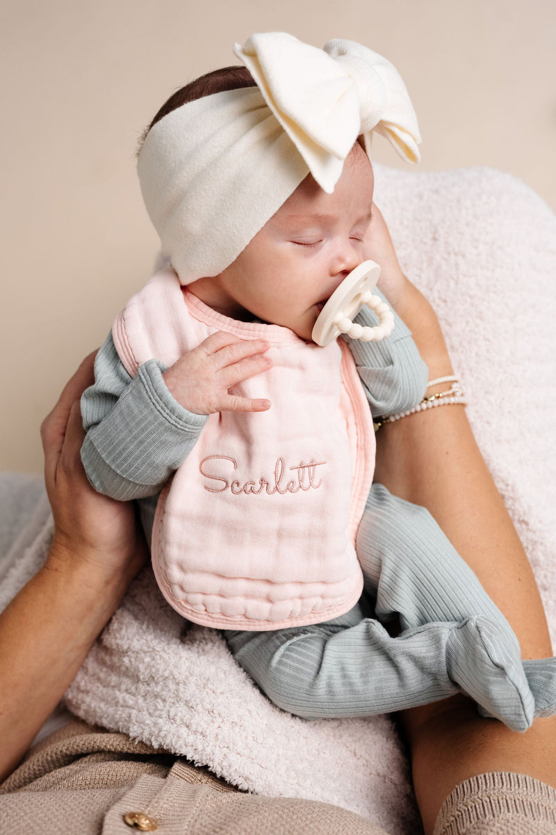 Cloud Muslin™ Bibs - Embroidery