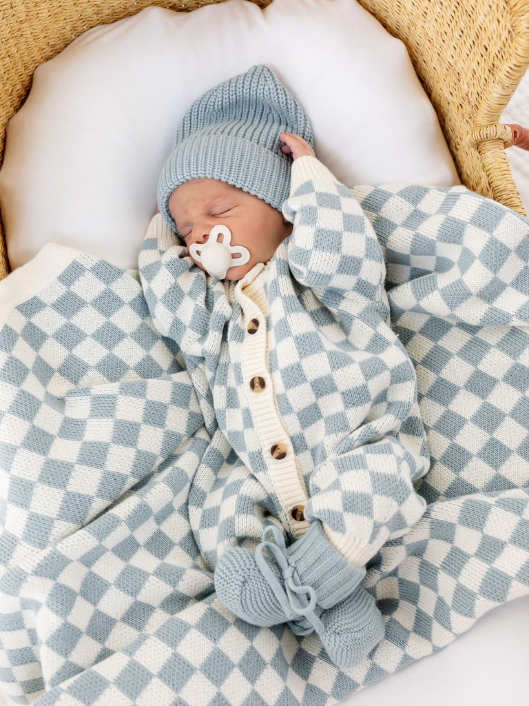 Steele Checkered Heirloom Knit