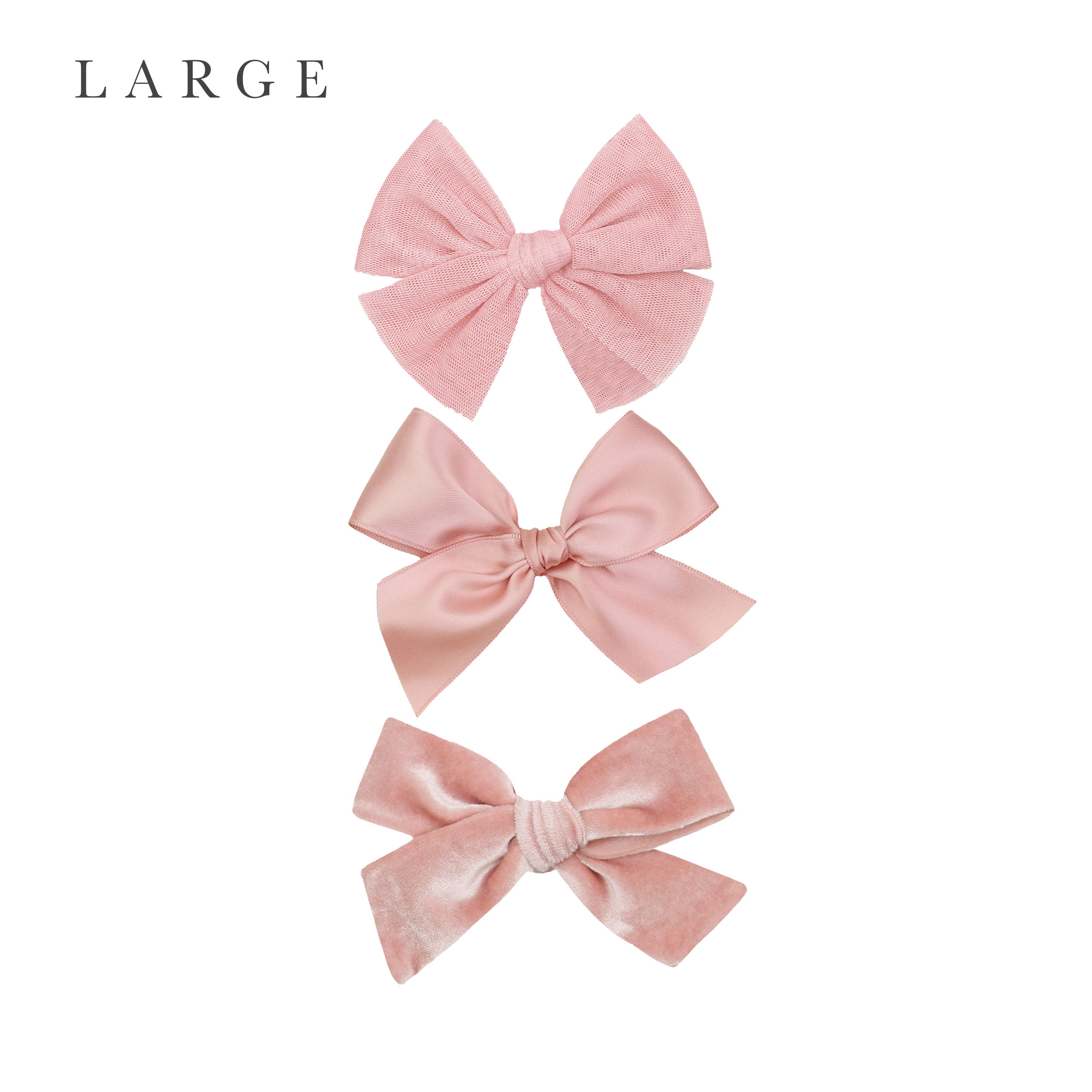 Bow 3 Pack: Bubblegum Clips