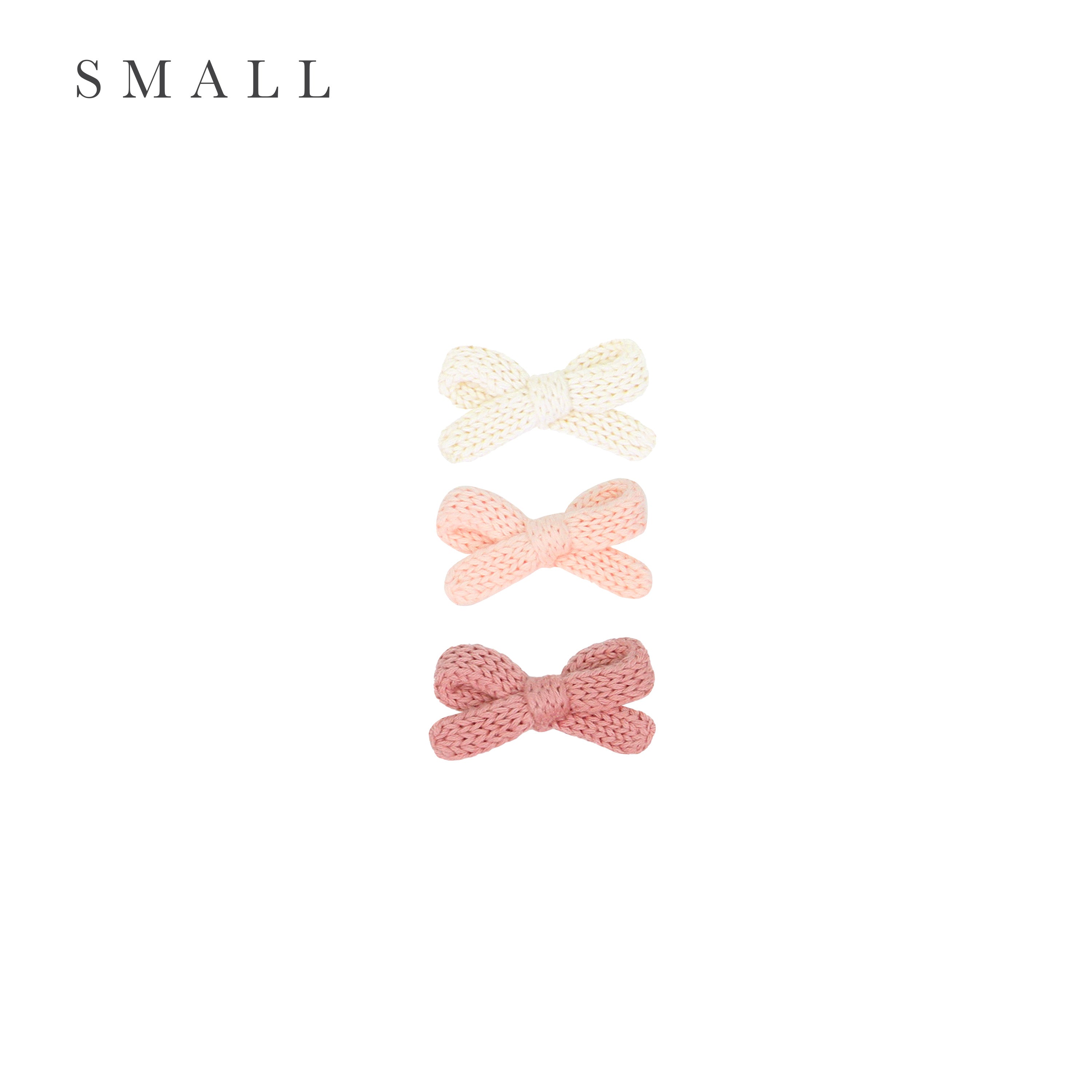 Sweater Bow 3 Pack - Ballet Knit Clip