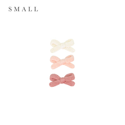 Sweater Bow 3 Pack - Ballet Knit Clip