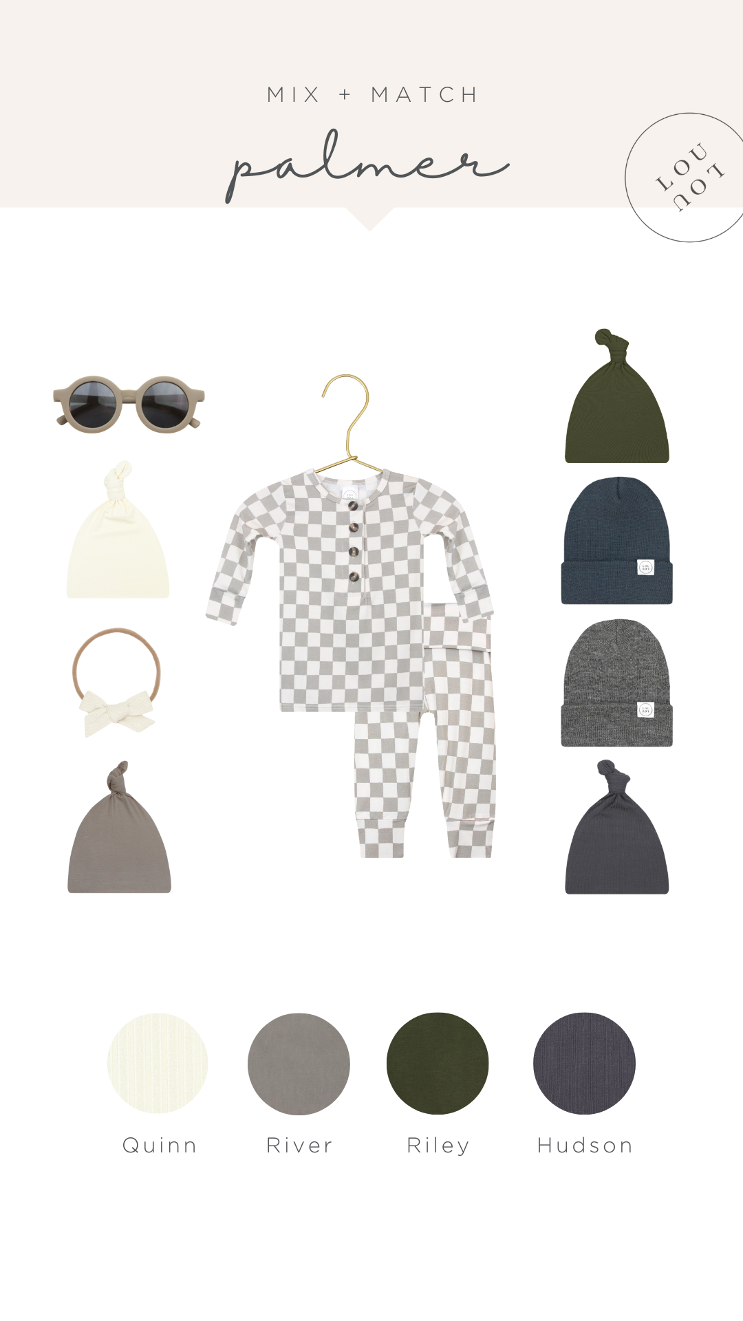 Palmer Newborn Hat Bundle (Top + Bottom)