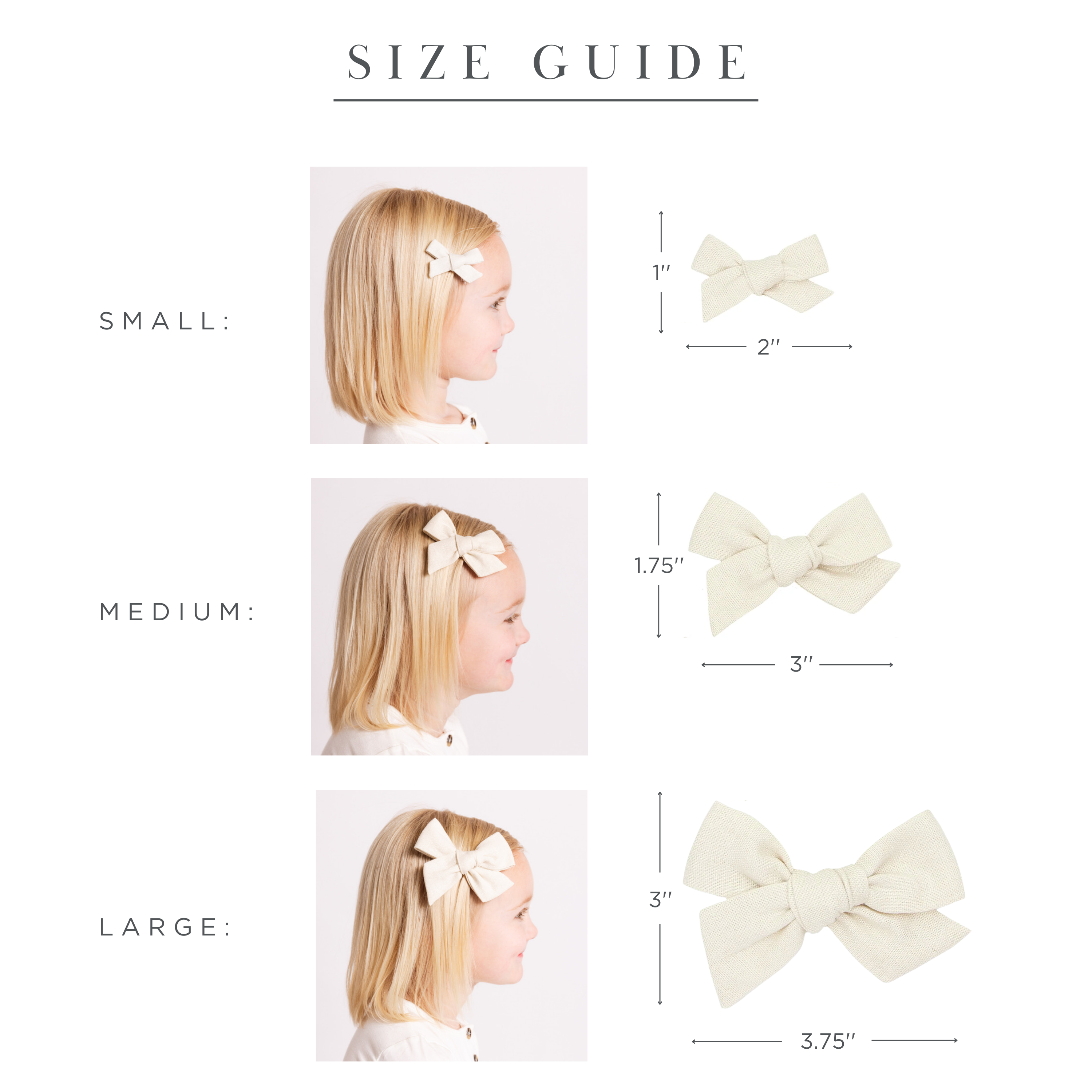 Classic Bow 3 Pack: Lavender Clips