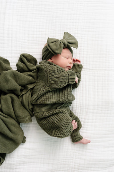 Knit Headband Bundle - Olive