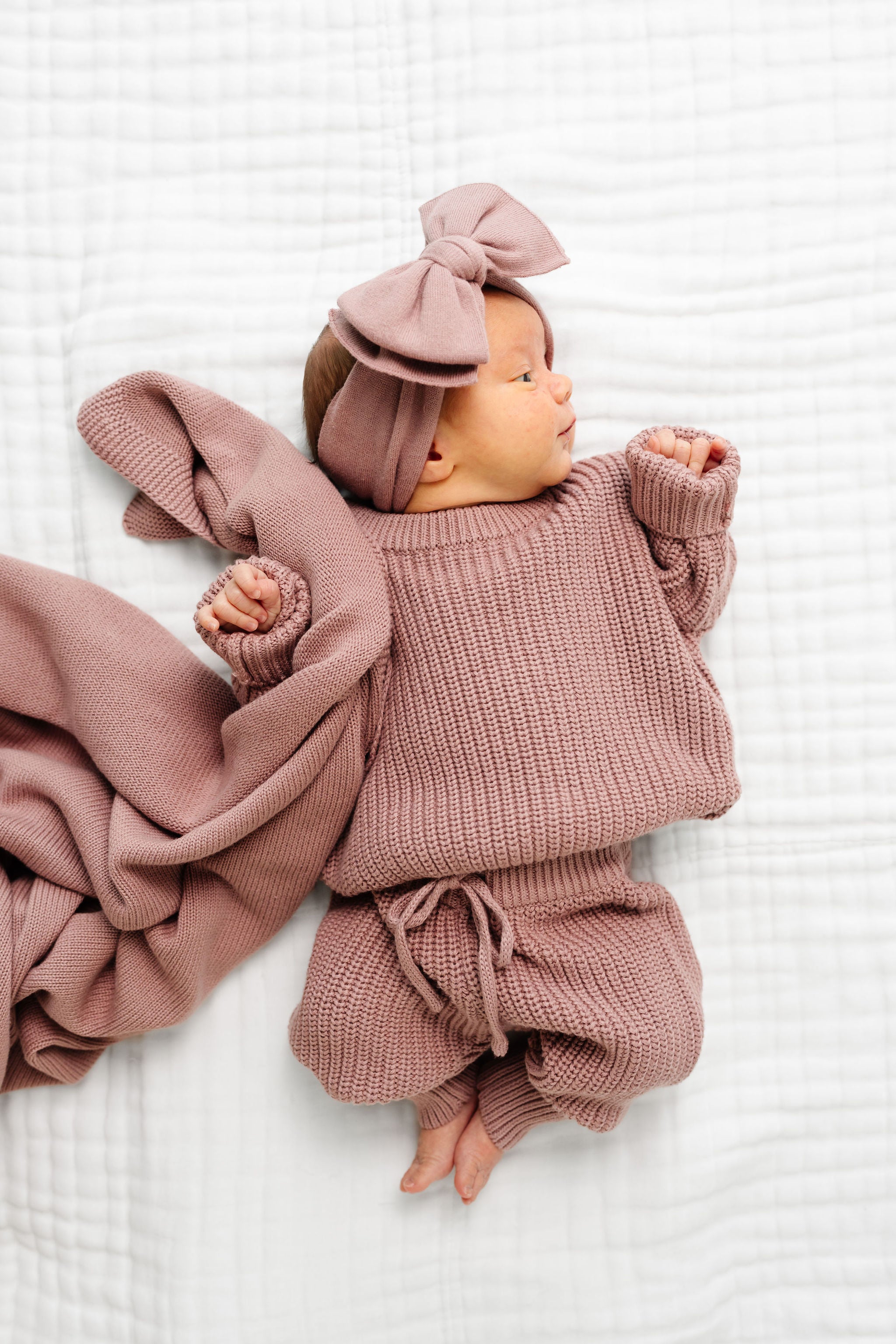 Knit Headband Bundle - Mauve
