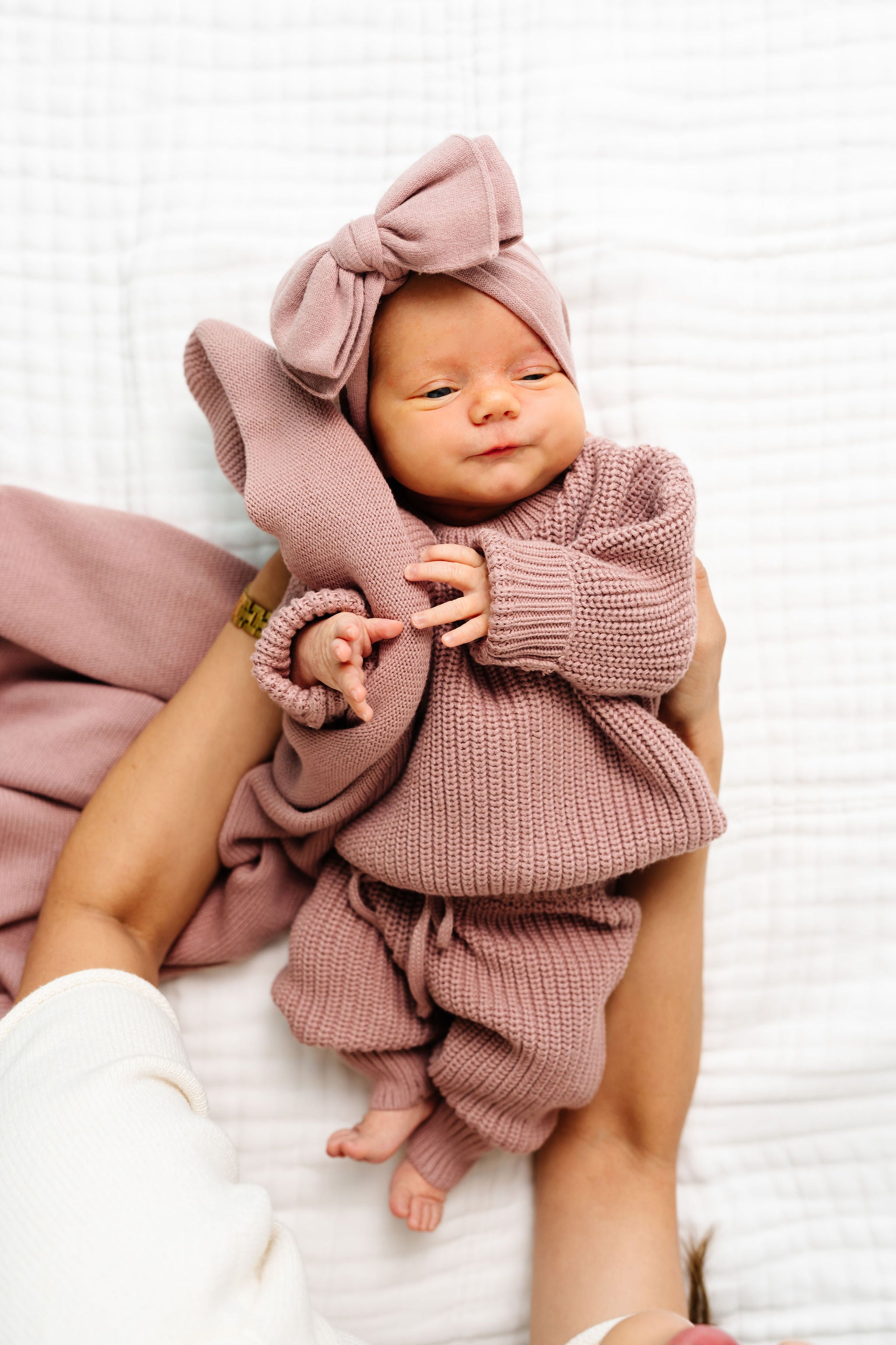 Knit Headband Bundle - Mauve